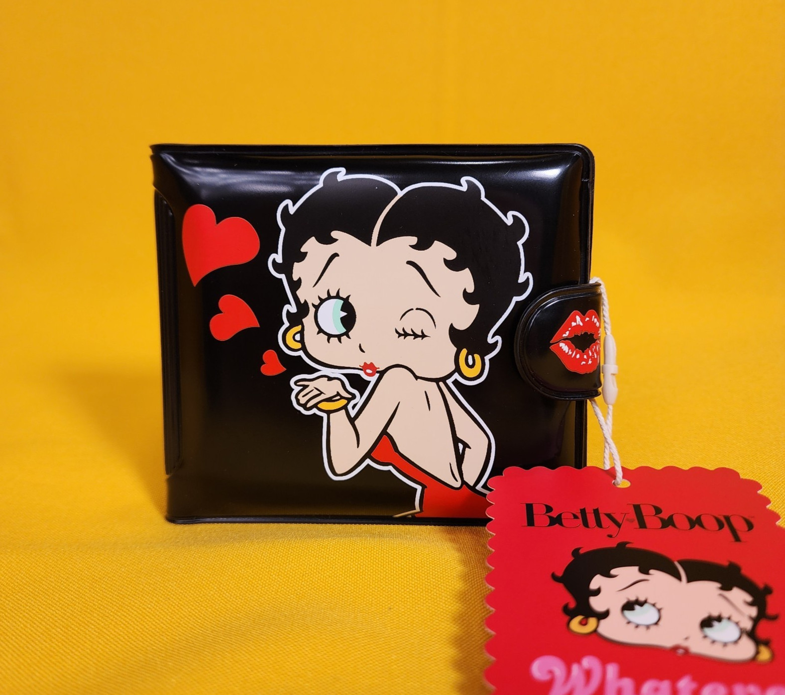 Whatever Makes You Happy x Betty Boop Padded Vinyl Snap Wallet NEW Whatever Makes You Happy x Betty Boop Padded Vinyl Snap Wallet NEW