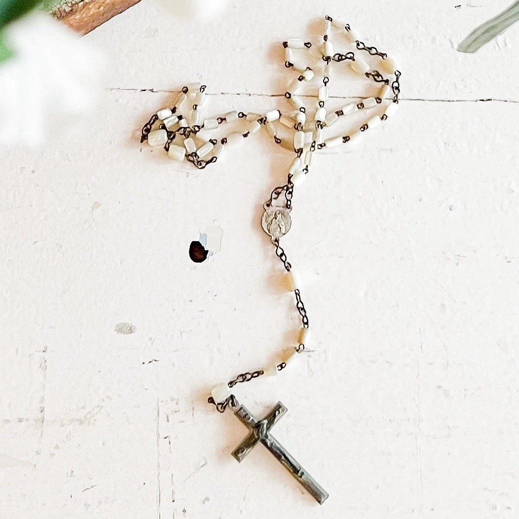 Antique Vintage French Rosary Beads Prayer Beads Antique Vintage French Rosary Beads Prayer Beads