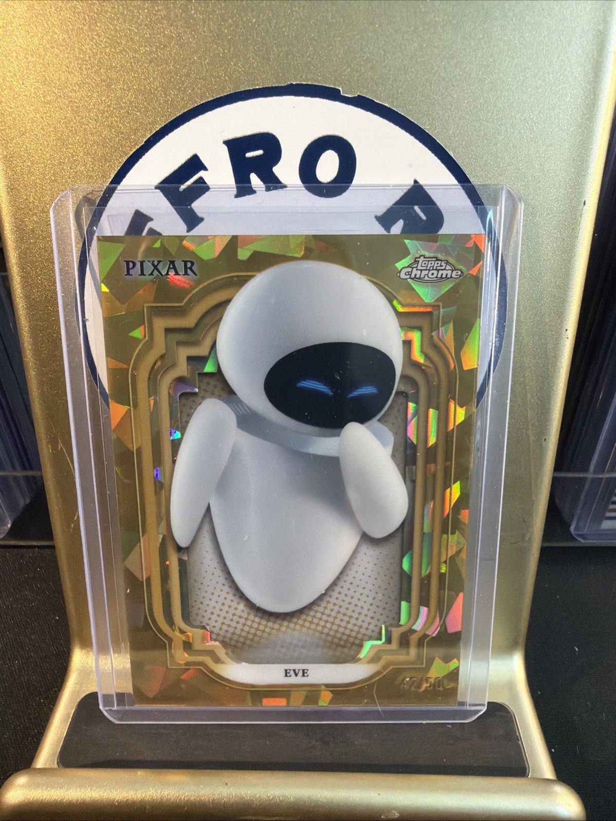2024 Disney Topps Chrome Eve 42/50 Gold Sapphire Refractor Pixar 2024 Disney Topps Chrome Eve 42/50 Gold Sapphire Refractor Pixar