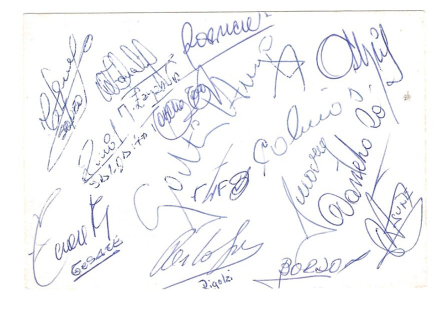 Boca Juniors Buenos Aires 1978 Argentina International World Cup Autographs Boca Juniors Buenos Aires 1978 Argentina International World Cup Autographs