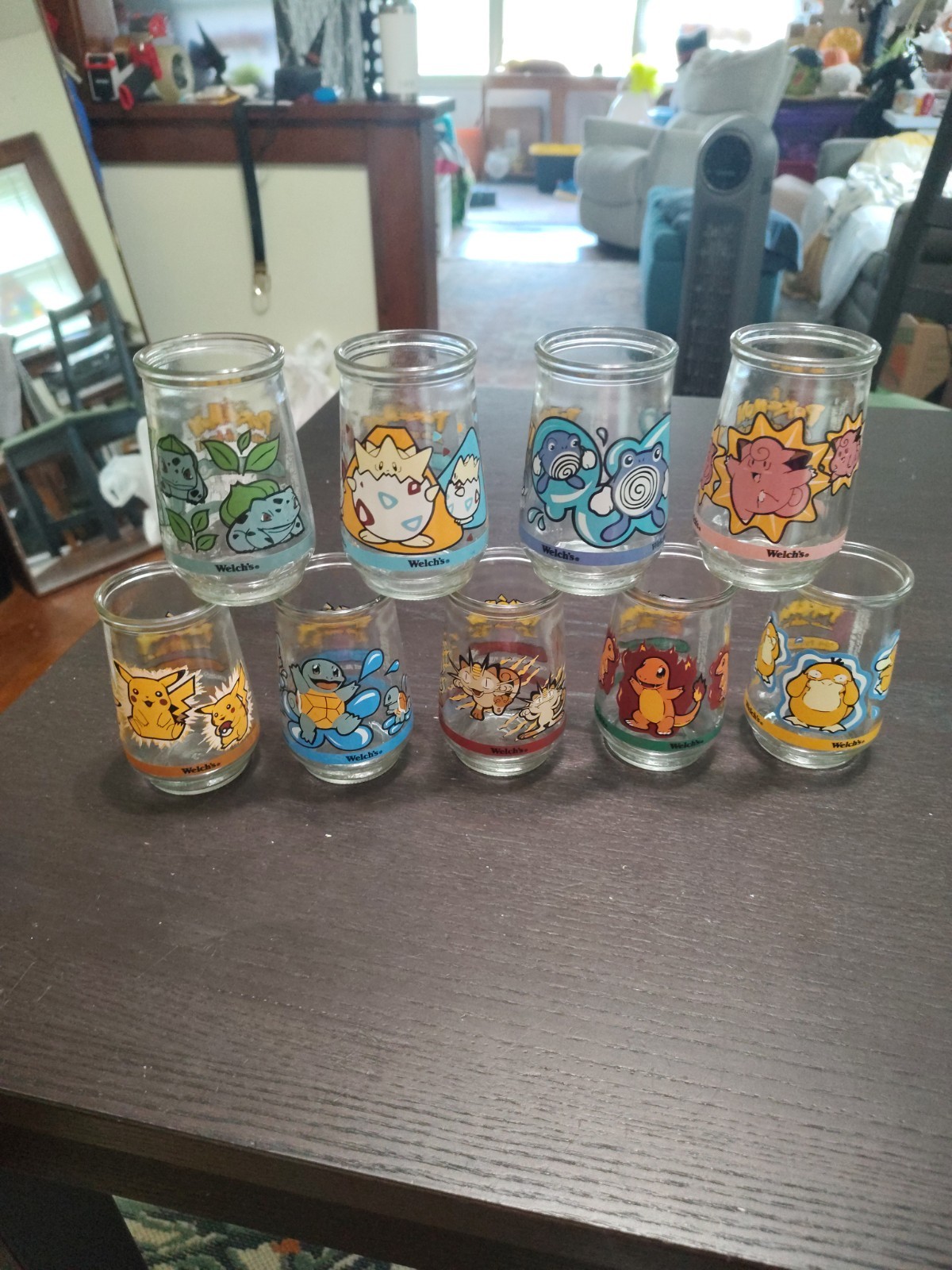 Vintage 1999 Pokemon Welch's Jelly Jar Complete Set Of 9 Vintage 1999 Pokemon Welch's Jelly Jar Complete Set Of 9