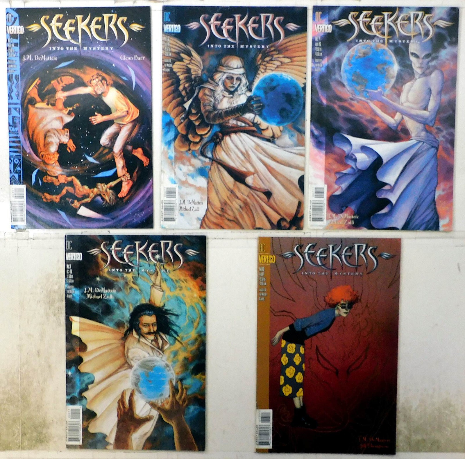 Seekers Into The Mystery Lot of 5 #3, 6, 7, 9, 13 1996 DC 1st Print Comic Books