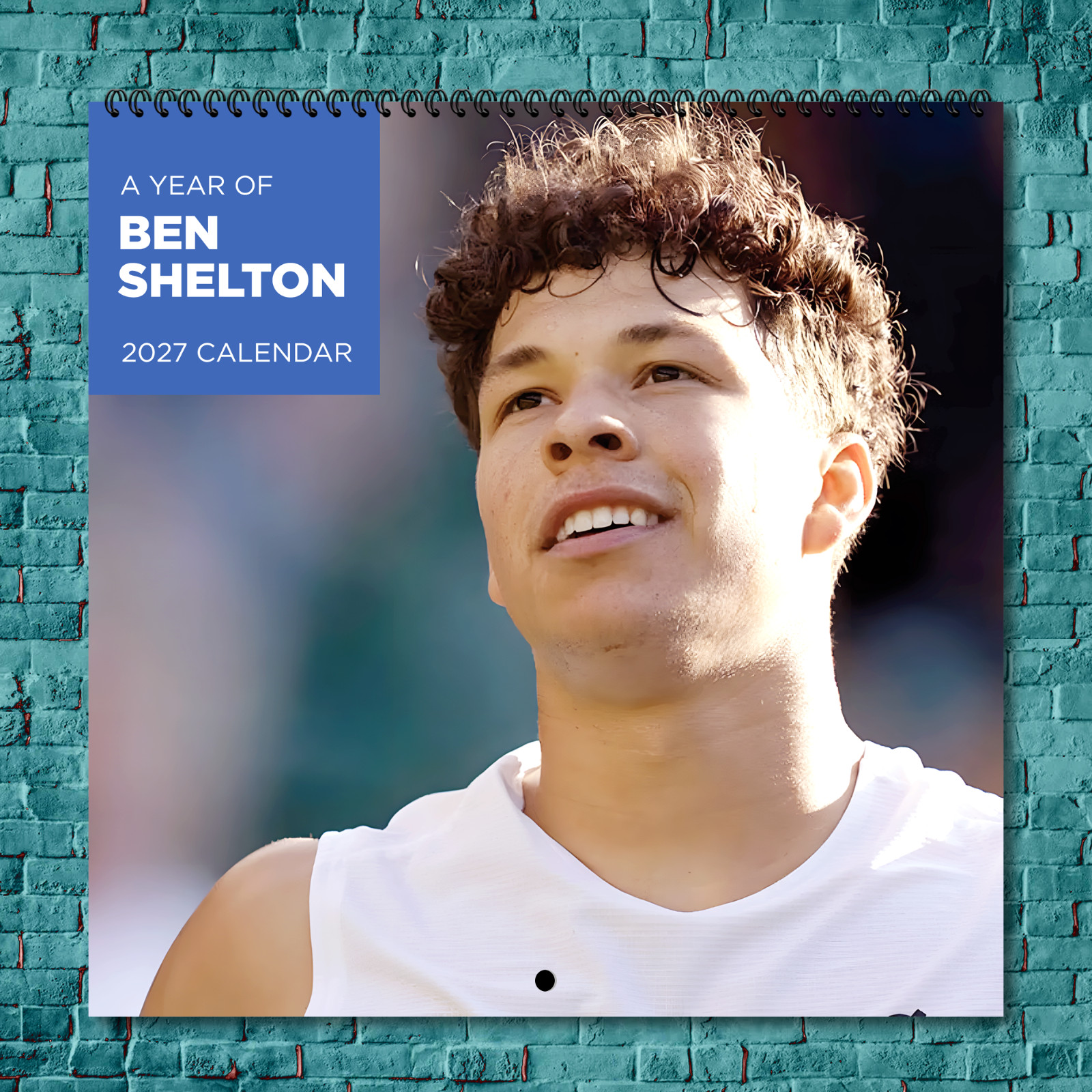 Ben Shelton 2027 Wall Calendar 12 Month Celebrity Photo Fan Collectible Ben Shelton 2027 Wall Calendar 12 Month Celebrity Photo Fan Collectible