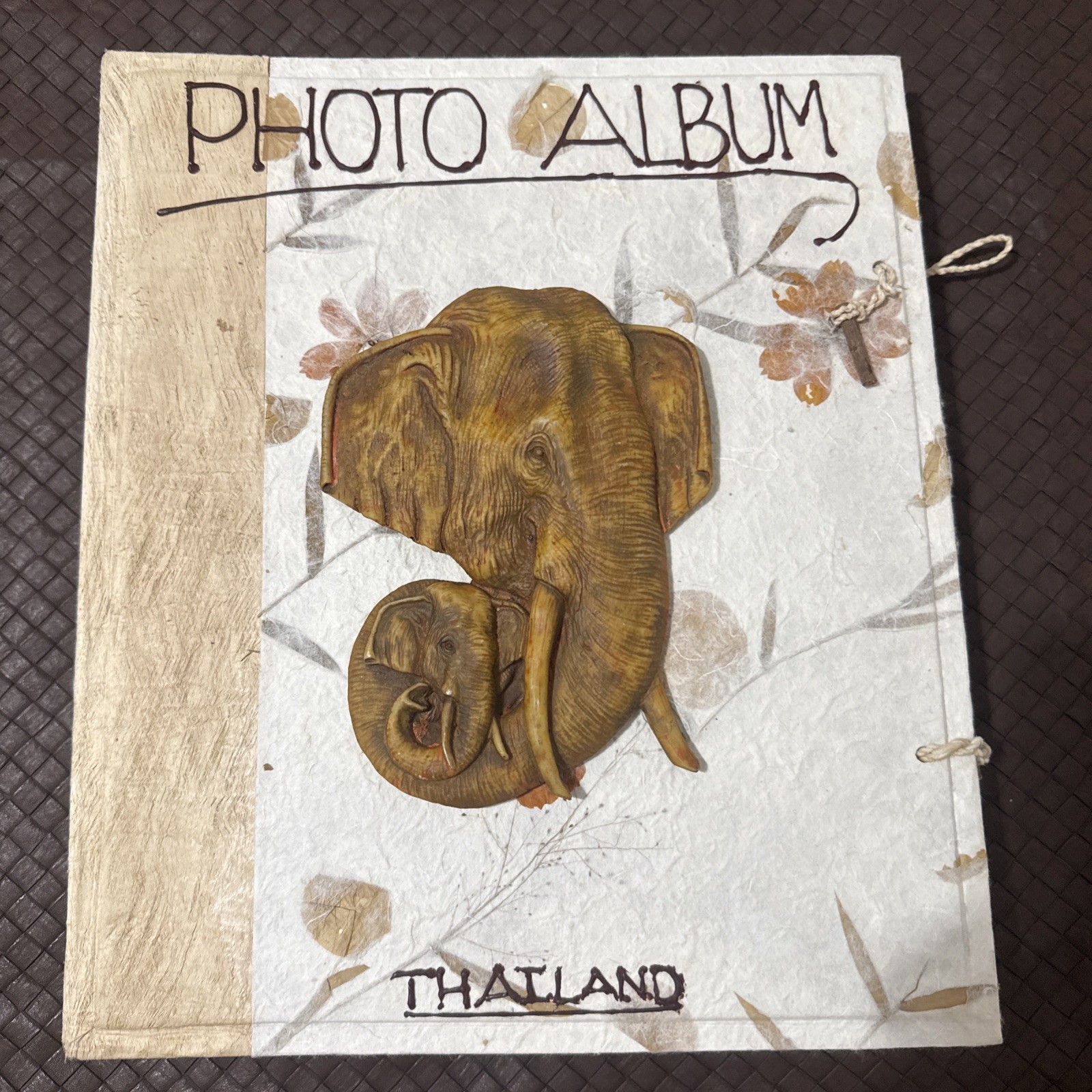Vintage Made in Thailand Elephant Photo Album Vintage Made in Thailand Elephant Photo Album