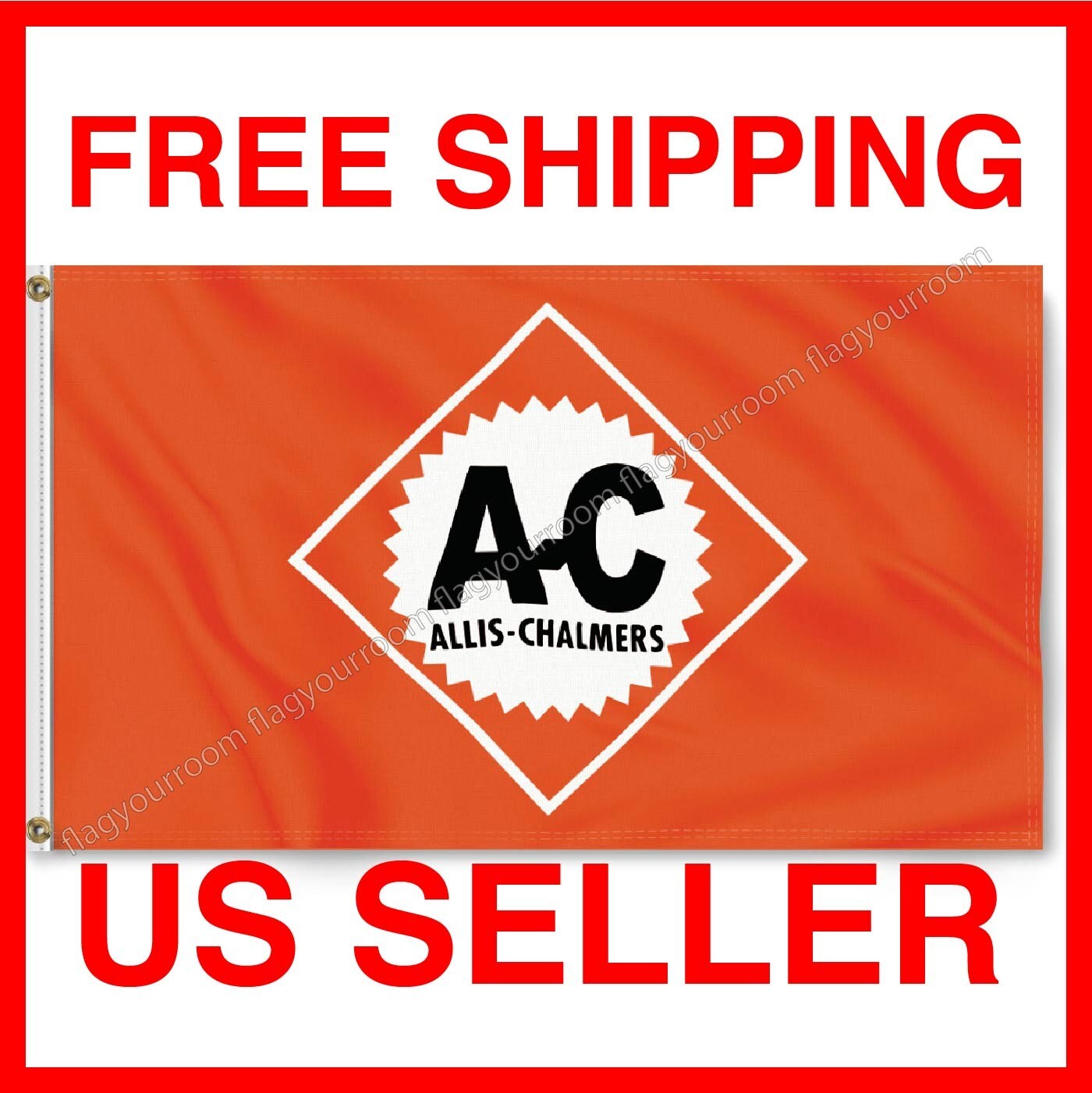 Allis-Chalmers 3x5 ft Flag Banner Tractor Farm Equipment Wall Decor Sign Allis-Chalmers 3x5 ft Flag Banner Tractor Farm Equipment Wall Decor Sign