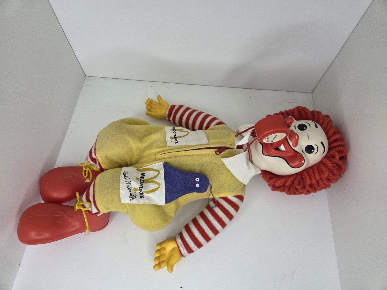 Vintage Ronald McDonald Doll w/ Whistle & Grimace -21" Working McDonald's 1978 Vintage Ronald McDonald Doll w/ Whistle & Grimace -21" Working McDonald's 1978