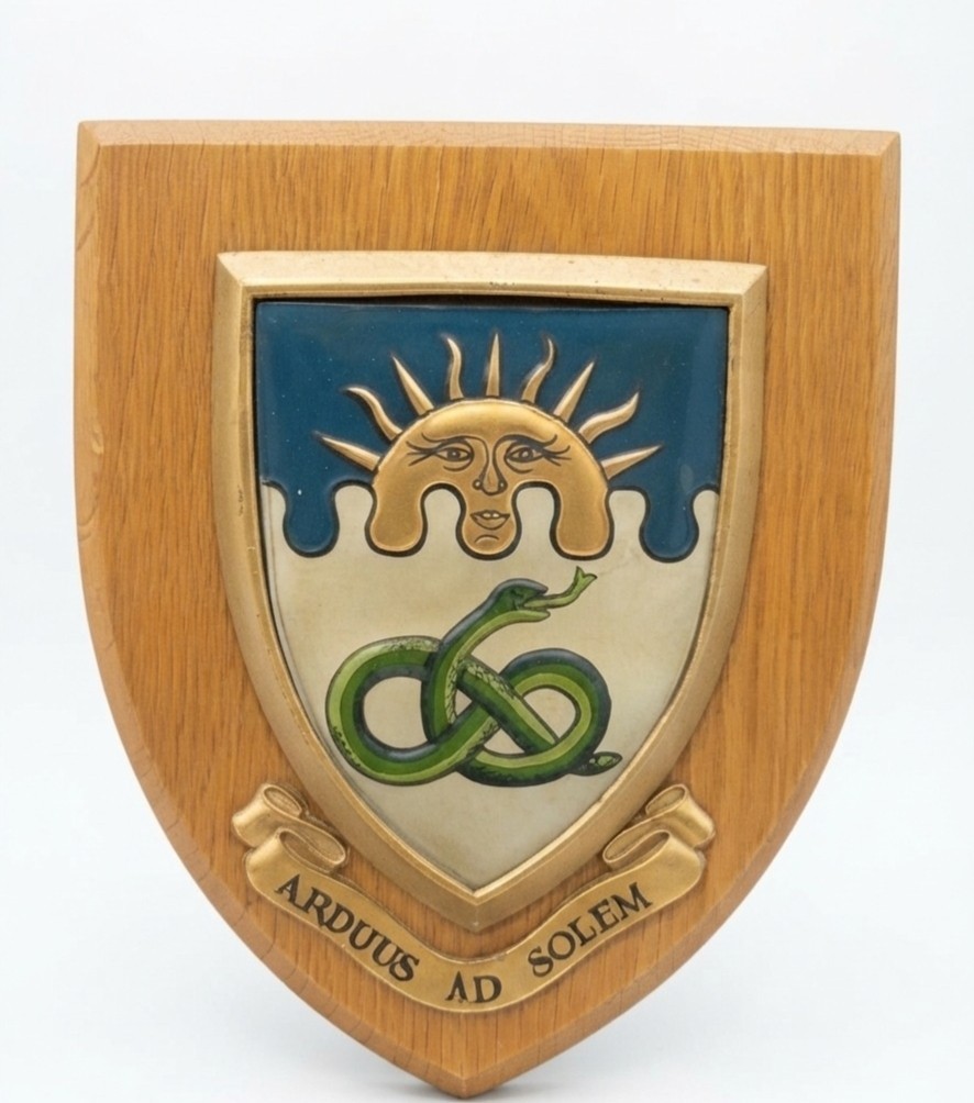 Vintage Manchester University Shield Crest Arduus Ad Solem Heraldic UK Vintage Manchester University Shield Crest Arduus Ad Solem Heraldic UK