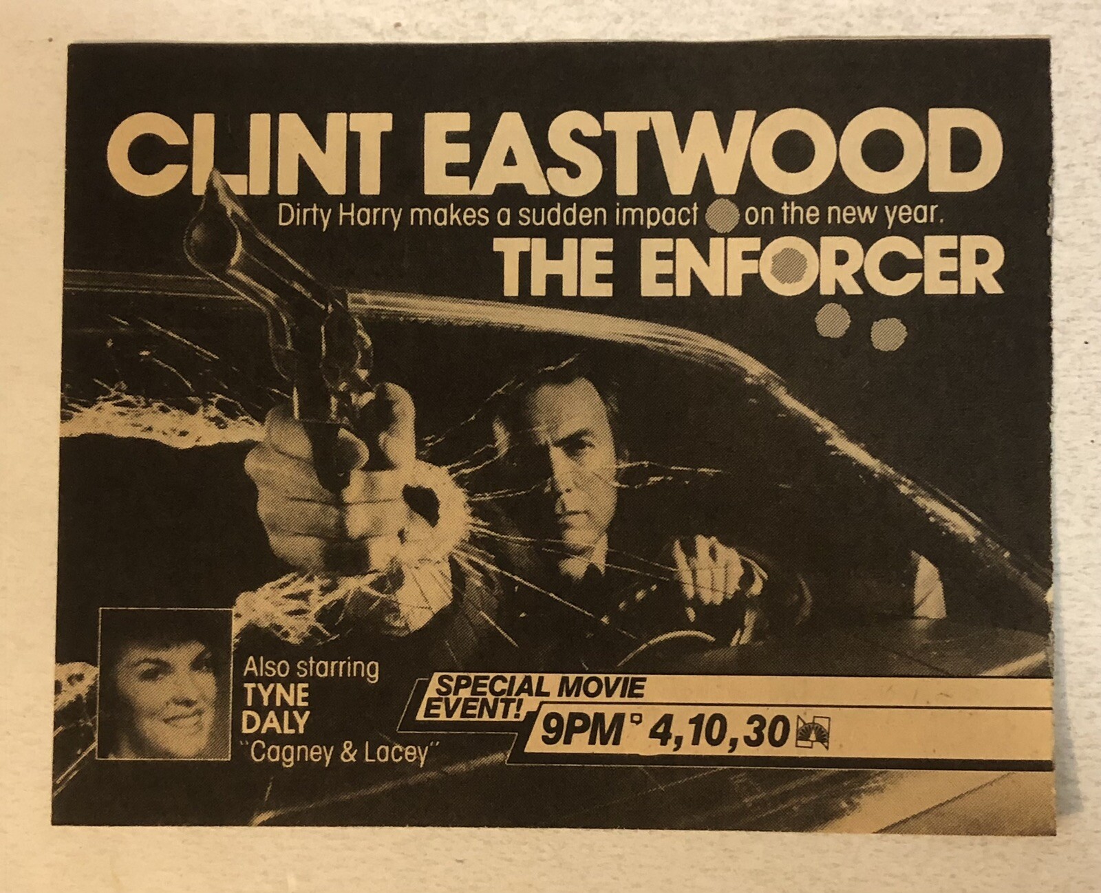 The Enforcer Movie Print Ad Advert Clint Eastwood TPA2
