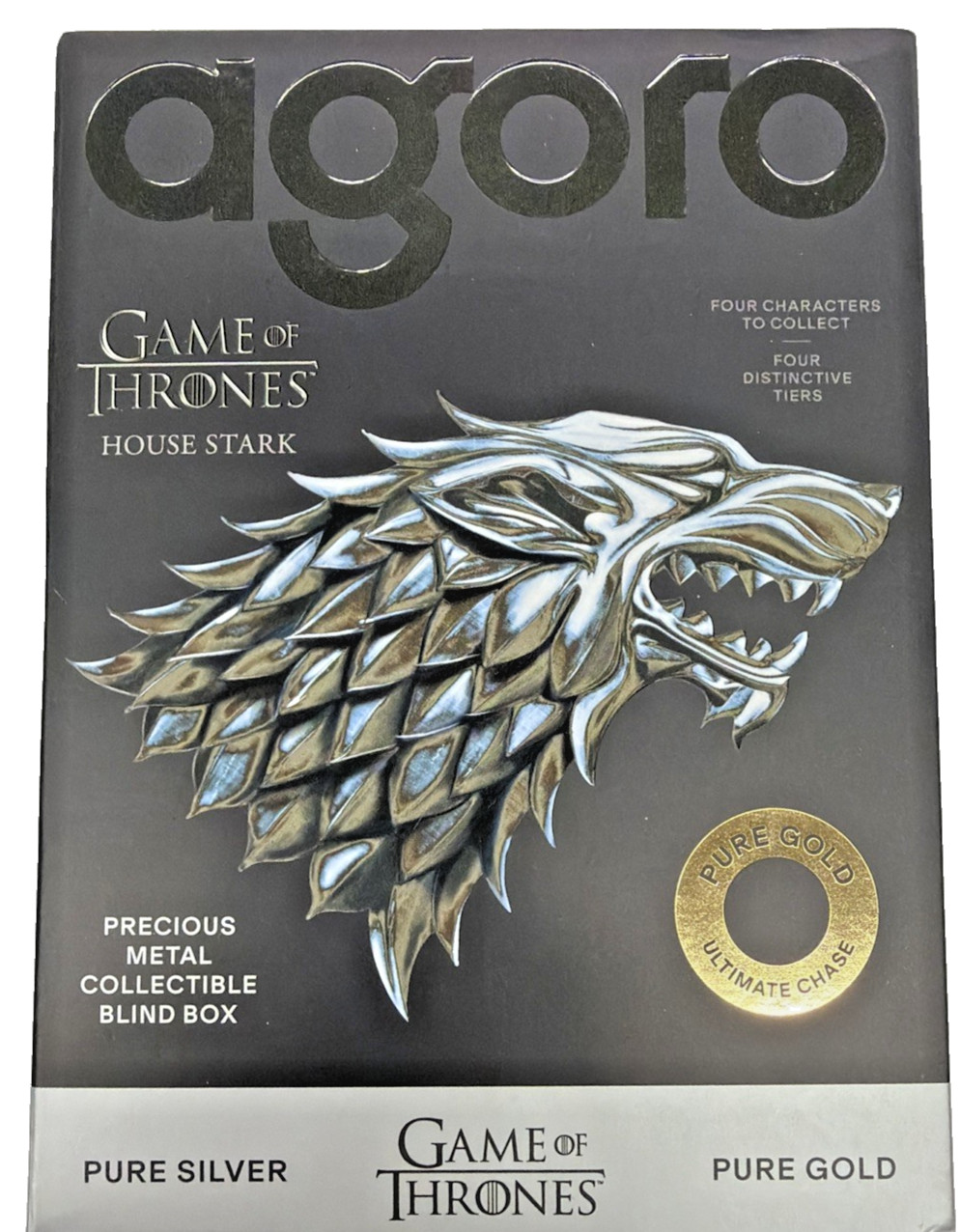 (SEALED) AGORO GAME OF THRONES BLIND BOX PURE GOLD OR SILVER LIMITED EDITION (SEALED) AGORO GAME OF THRONES BLIND BOX PURE GOLD OR SILVER LIMITED EDITION