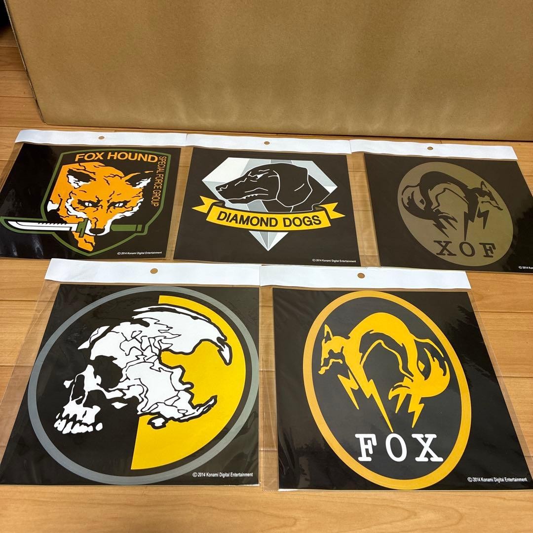Metal Gear Solid Unit Emblem Sticker Set of 5 Konami Collectible 13+ Metal Gear Solid Unit Emblem Sticker Set of 5 Konami Collectible 13+
