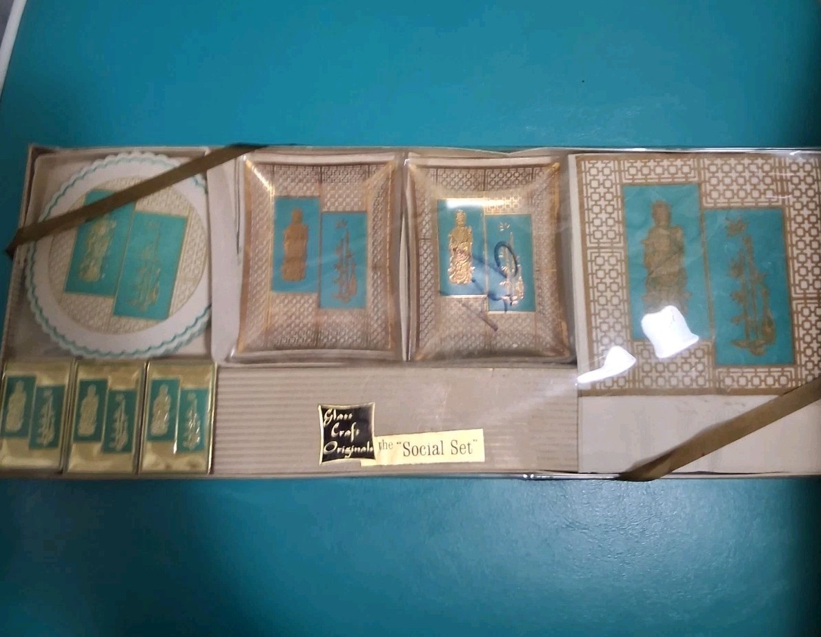 Vintage Glass Craft Studios The “Social Set” Serving Set