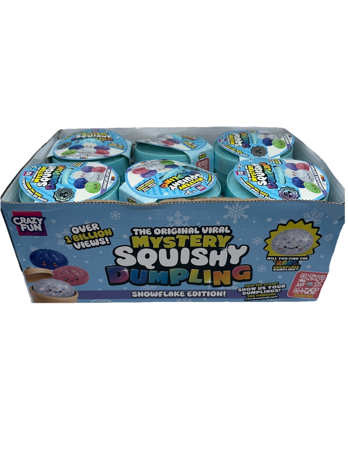 RMS The Original Mystery Squishy Dumpling Snowflake Edition ( Lot Of 12)