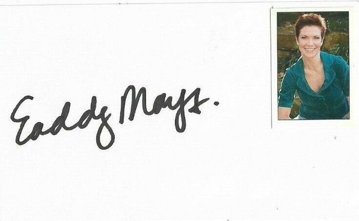 Eaddy Mays Signed 3x5 Index Card \'Teen Wolf\'