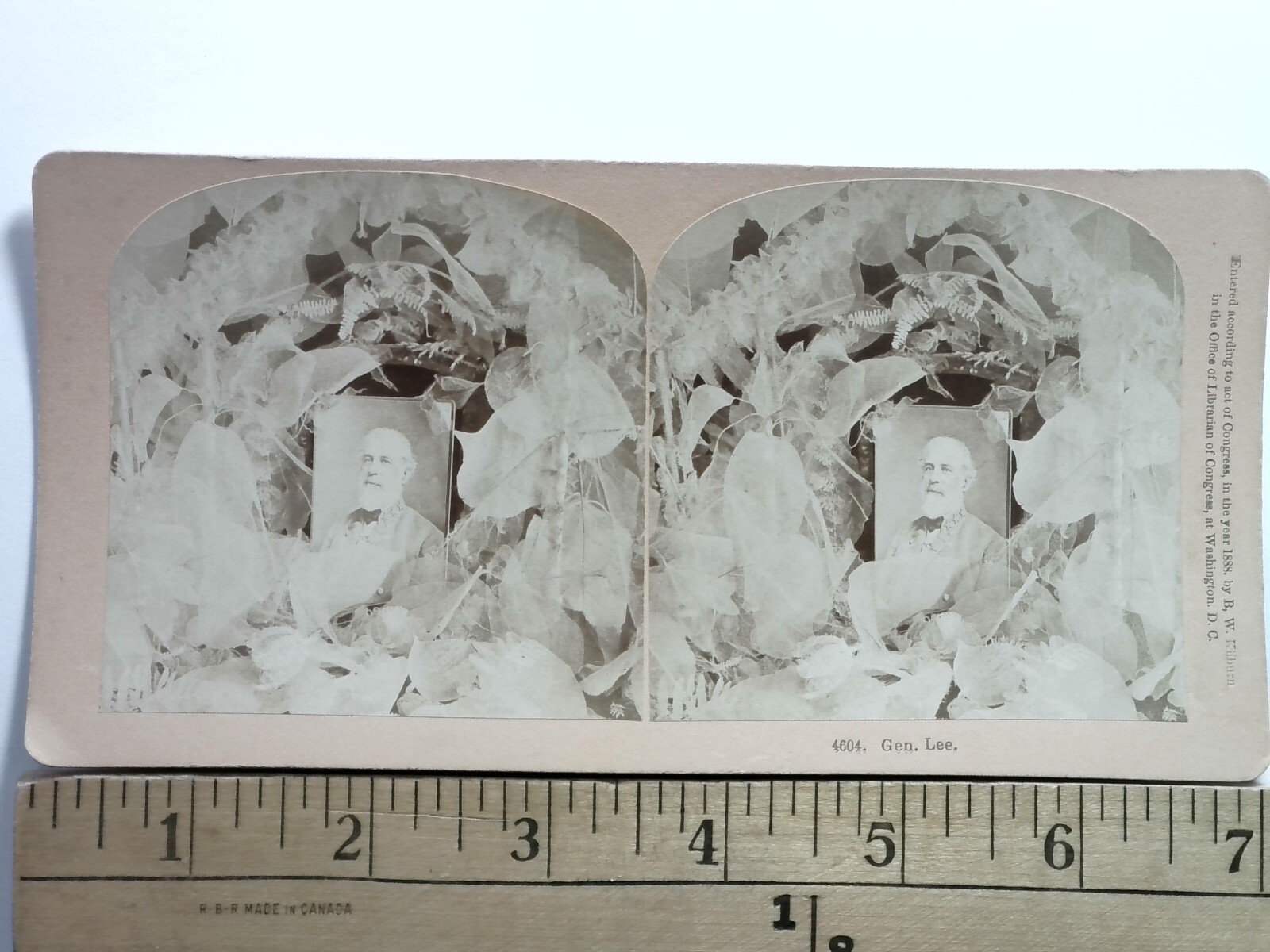 Gen. Lee Stereoview B. W. Kilburn #4604 1888 Robert E. Lee Civil War Gen. Lee Stereoview B. W. Kilburn #4604 1888 Robert E. Lee Civil War