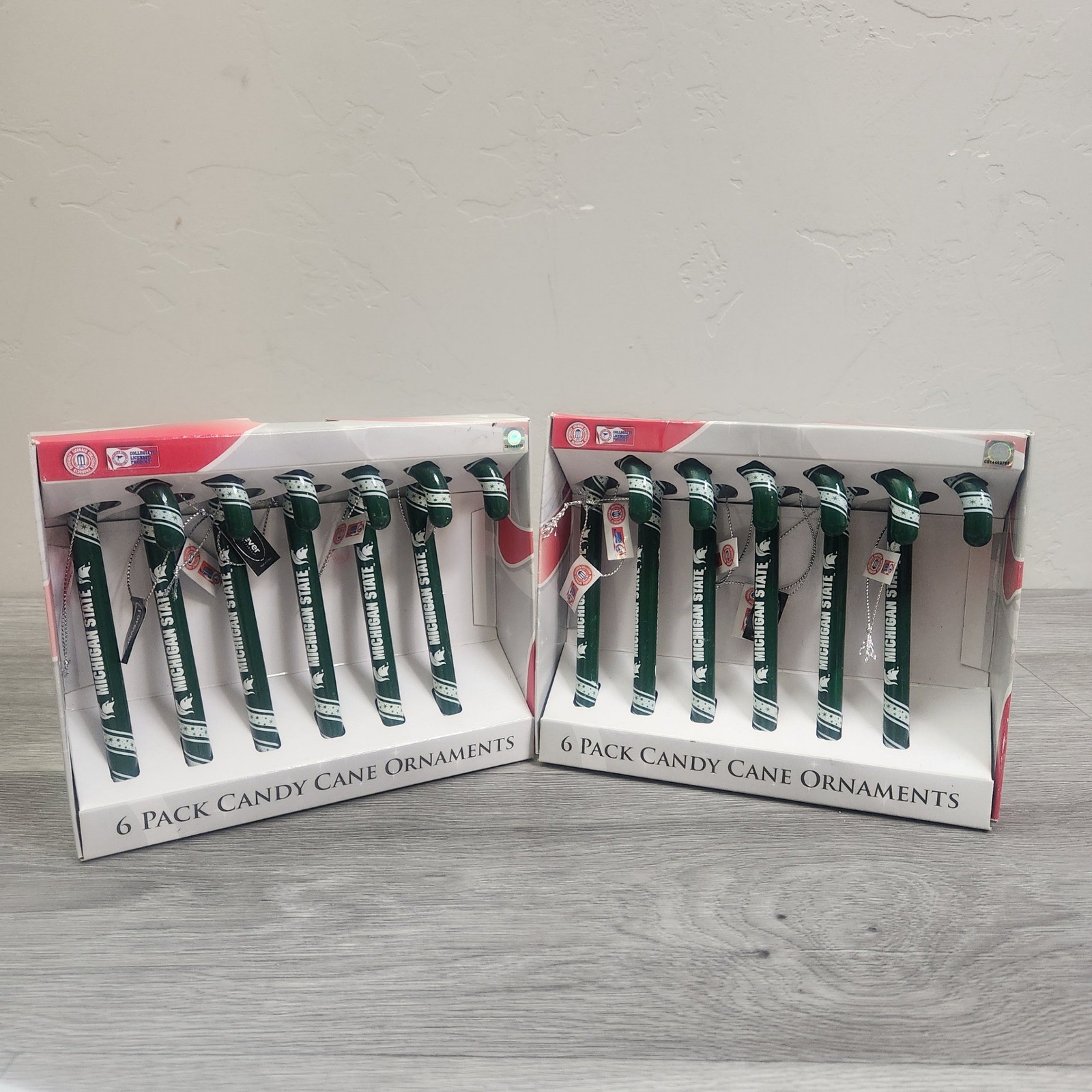 Forever Collectibles Michigan State Candy Cane Ornaments 12 Pack New Tree Deco Forever Collectibles Michigan State Candy Cane Ornaments 12 Pack New Tree Deco