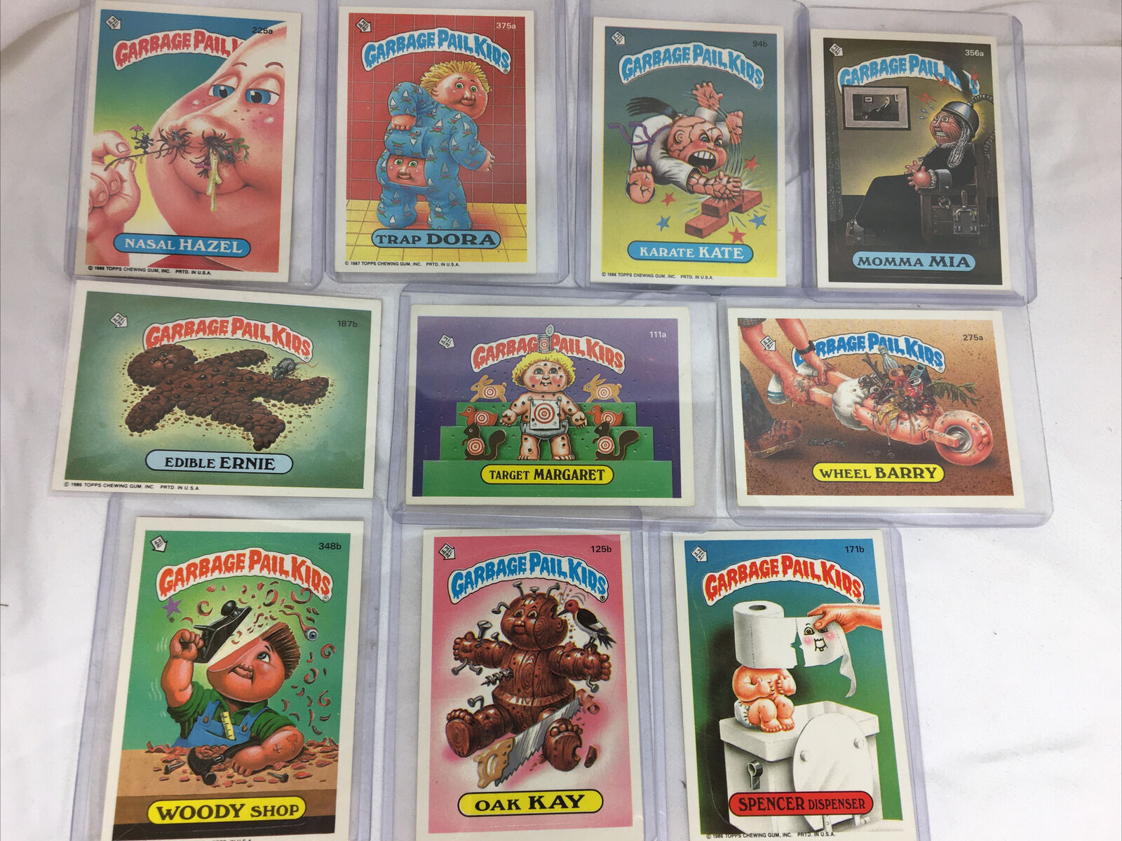 GARBAGE PAIL KIDS CARDS / STICKERS LOT OF 10 RARE VINTAGE CARDS Lot #7