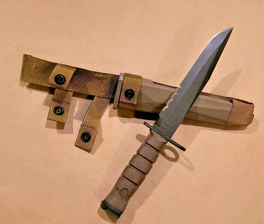 Genuine OKC-3S OKC3S Knife Bayont USMC & Scabbard Ontario Knife Co OKC