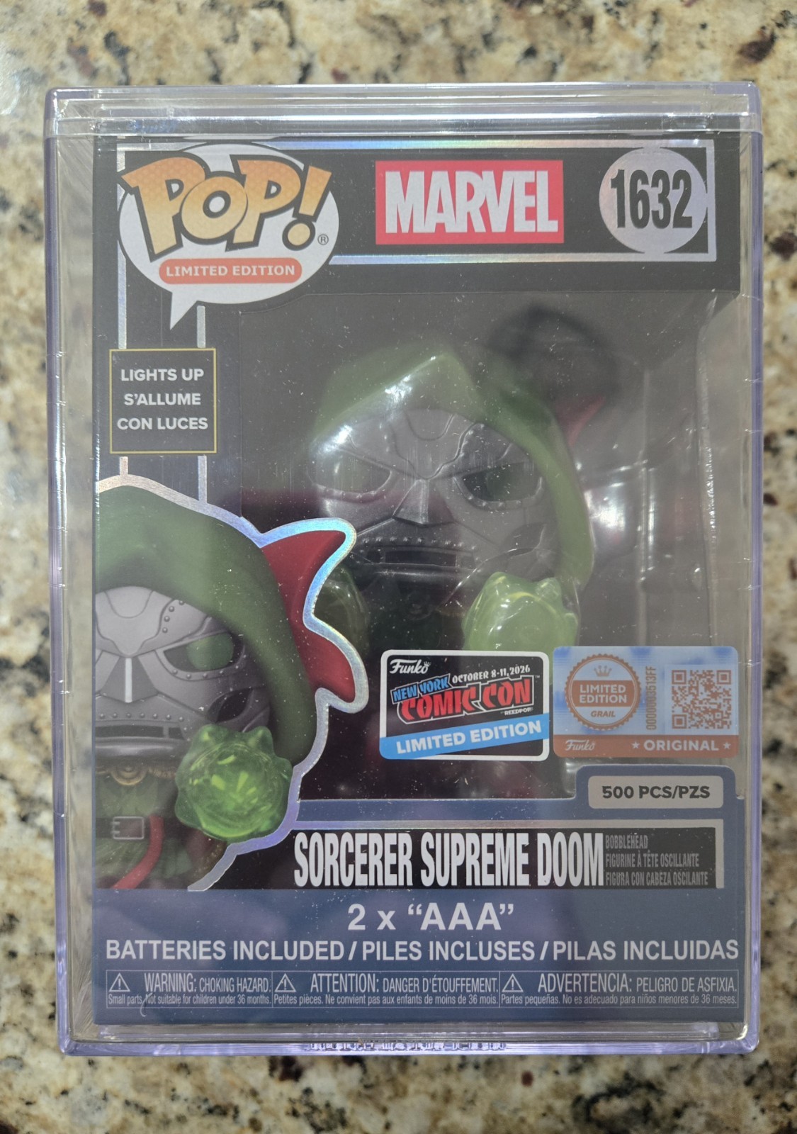 Funko Pop Marvel : Sorcerer Supreme Dr. Doom (Light Up) LE 500pc - NYCC 2026 Funko Pop Marvel : Sorcerer Supreme Dr. Doom (Light Up) LE 500pc - NYCC 2026