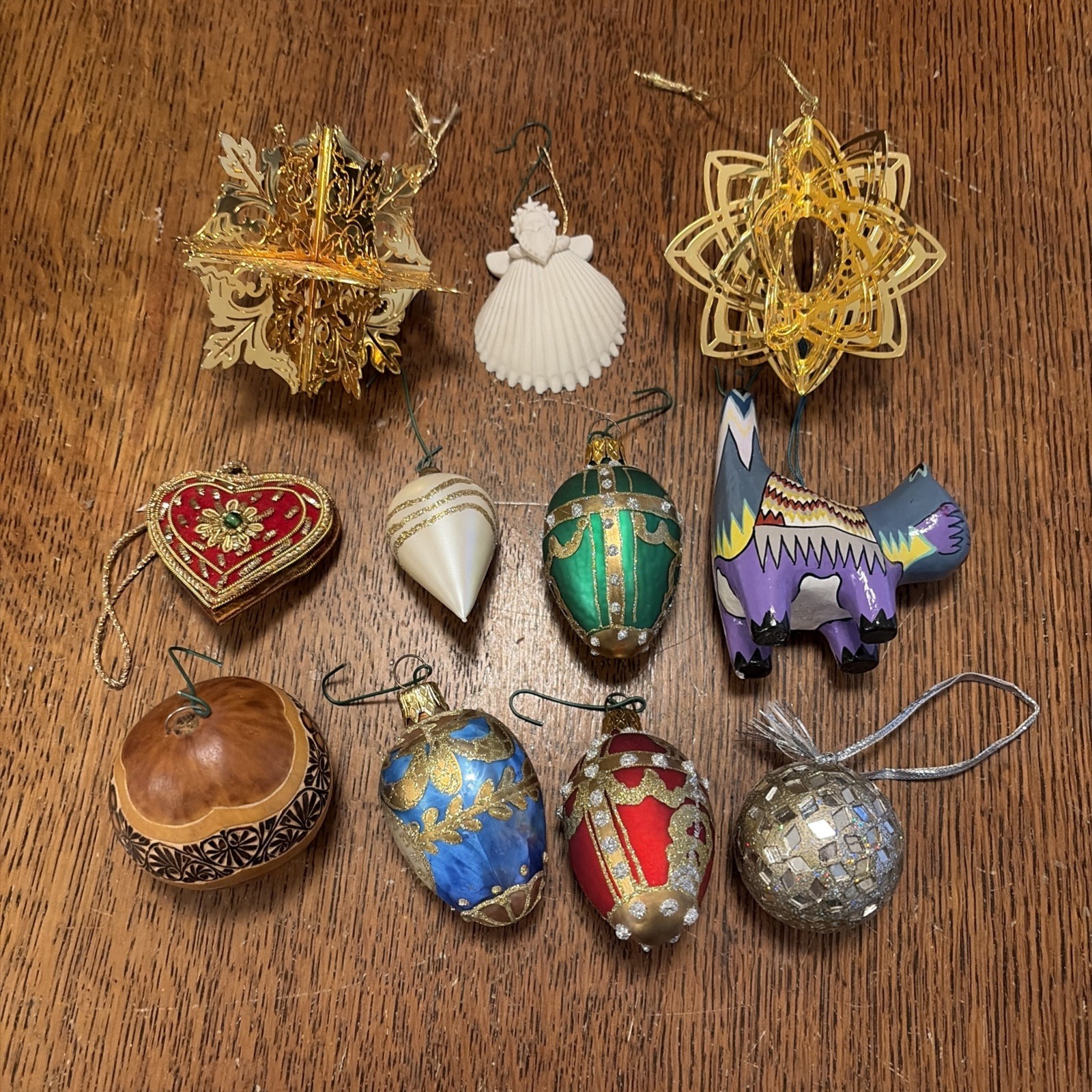 Vintage Christmas Ornaments - Lot 12 Vintage Christmas Ornaments - Lot 12