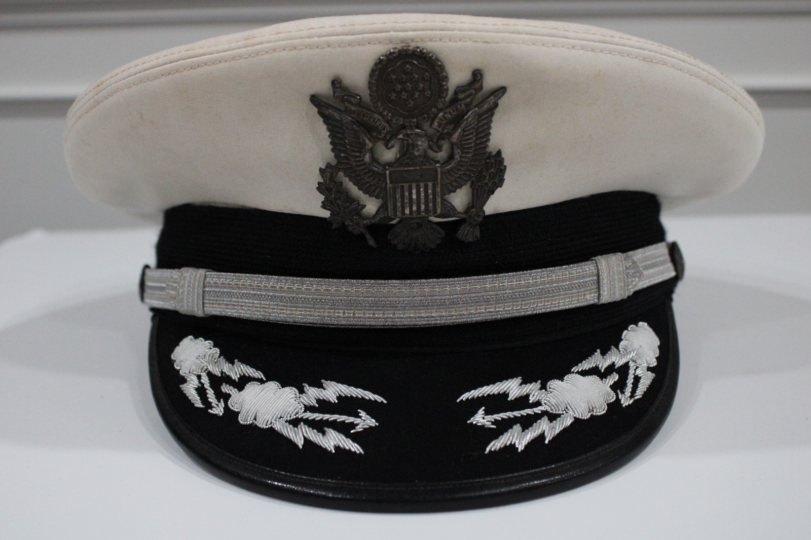 VTG USAF Officer Dress Blue Cap White Top Lt Col SOCPAC Field Grade Hat 7 3/8 VTG USAF Officer Dress Blue Cap White Top Lt Col SOCPAC Field Grade Hat 7 3/8