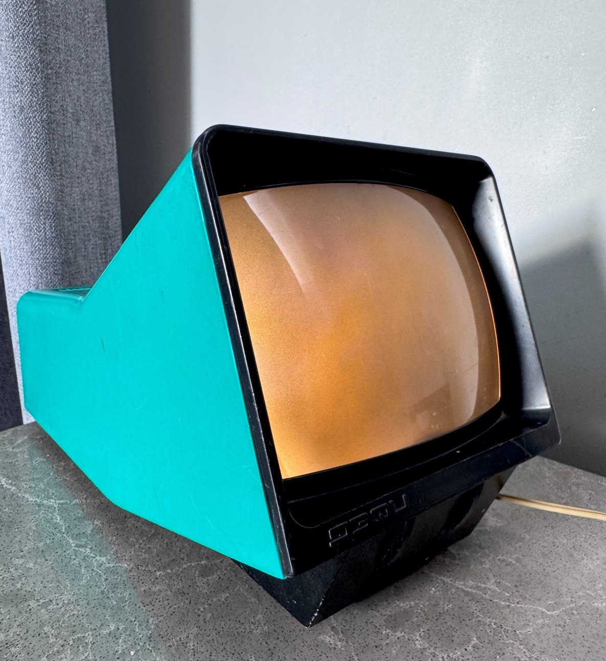 Vintage USSR Filmstrip Projector Turquoise Space Age 1970s Retro Decor Vintage USSR Filmstrip Projector Turquoise Space Age 1970s Retro Decor