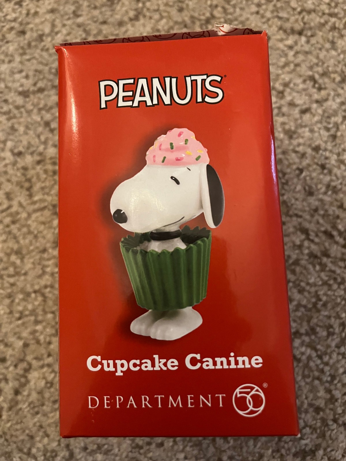 Dept 56 Peanuts Snoopy Cupcake Canine Figurine 2015 Retired Ltd Ed NIB 4044964