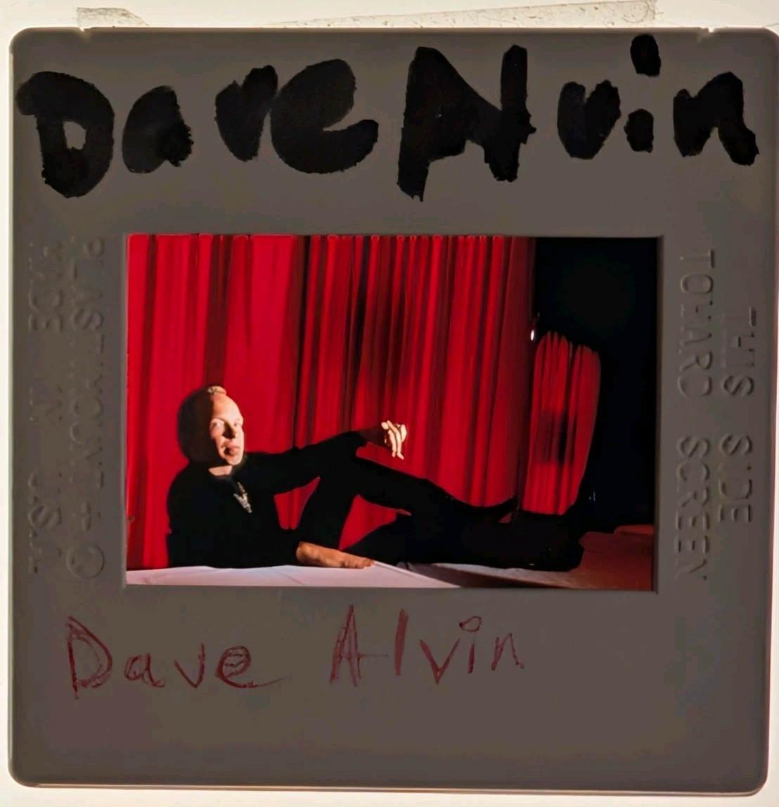 DAVE ALVIN ORIG 35mm Color Slide A718 DAVE ALVIN ORIG 35mm Color Slide A718