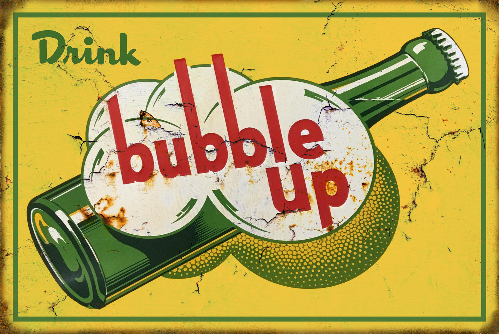 Drink Bubble Up Nostalgic Reproduction Metal Sign 12x18 Drink Bubble Up Nostalgic Reproduction Metal Sign 12x18