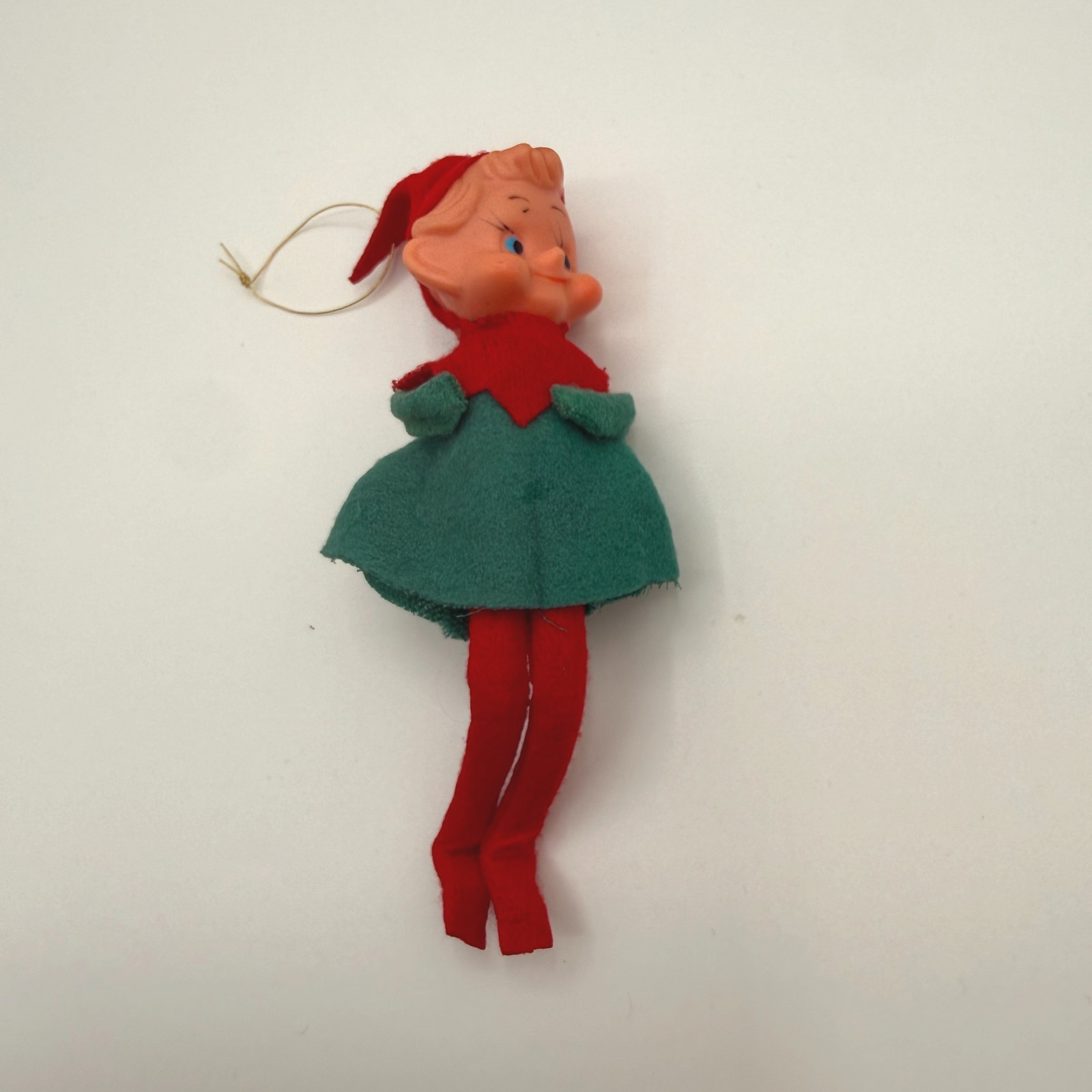 Vintage Mid-Century Elf Christmas Ornament - Made in Japan Tag Holiday Decor Vintage Mid-Century Elf Christmas Ornament - Made in Japan Tag Holiday Decor