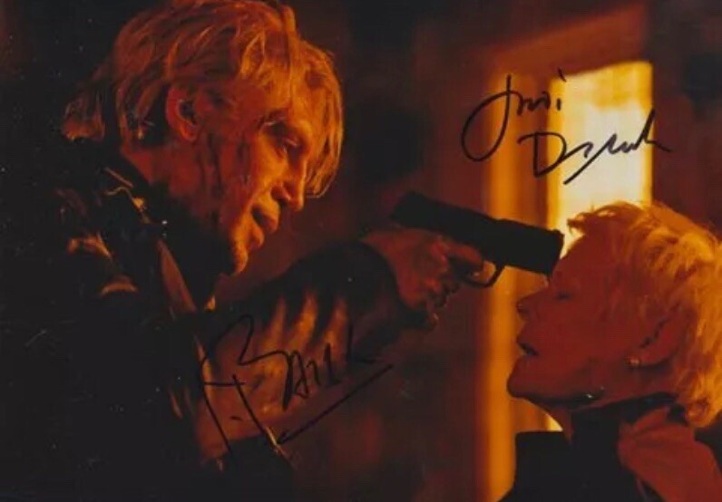 Judi Dench Javier Bardem Double Signed James Bond 10-8  Photo Autograph