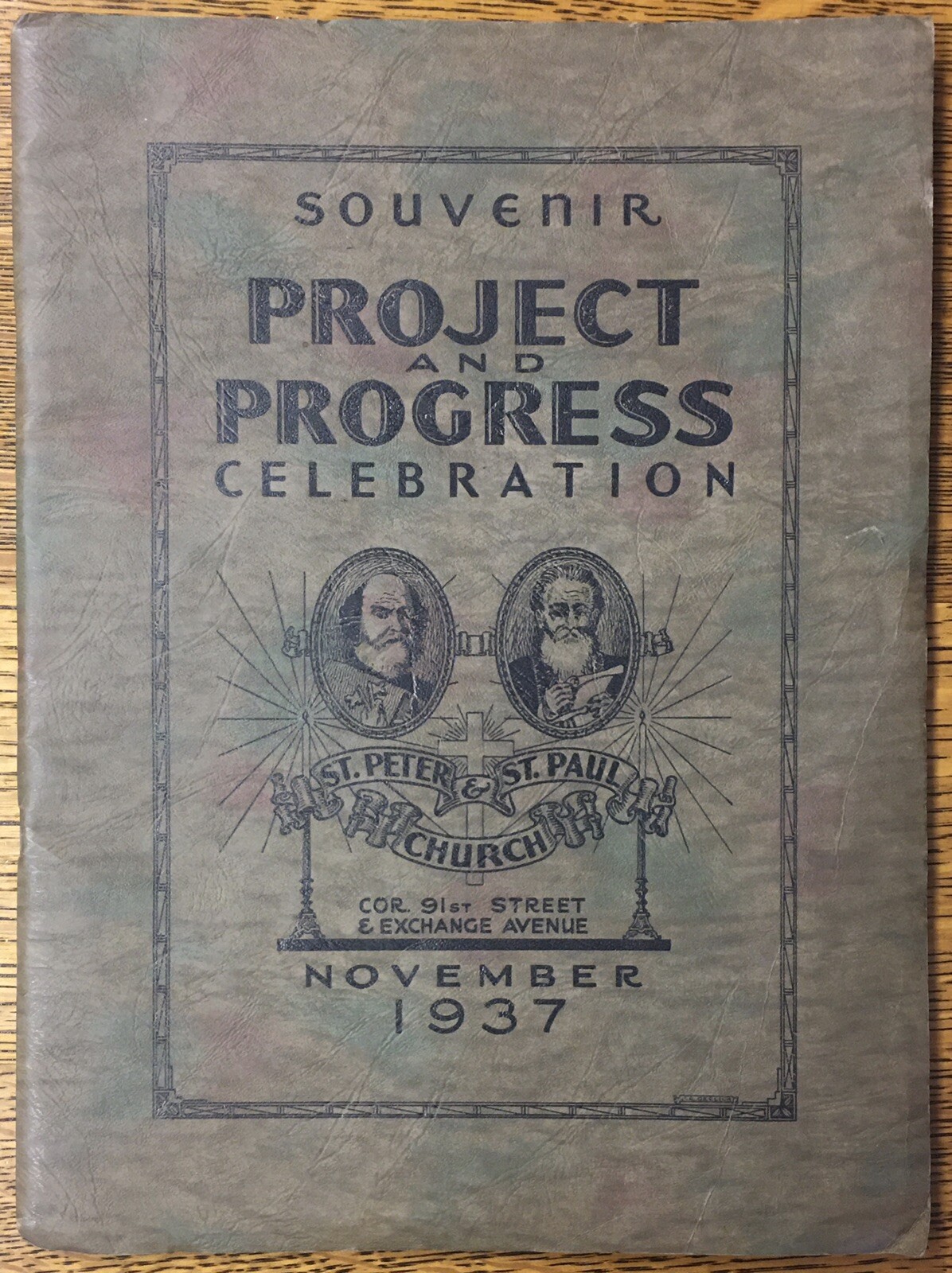 Project and Progress 1937 Rededication St. Peter, Paul Church, Antique Souvenir Project and Progress 1937 Rededication St. Peter, Paul Church, Antique Souvenir