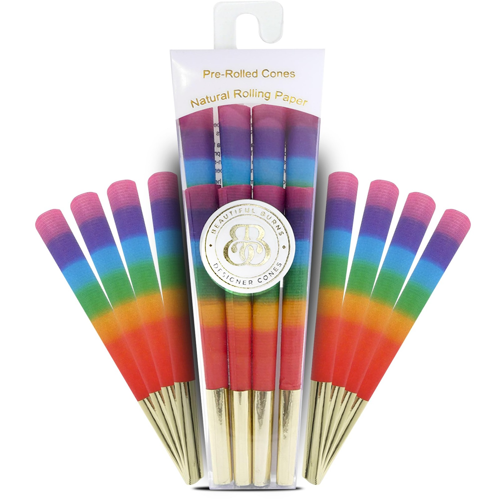Beautiful Burns Over the Rainbow Pre-Rolled Cones 8 Pack Beautiful Burns Over the Rainbow Pre-Rolled Cones 8 Pack