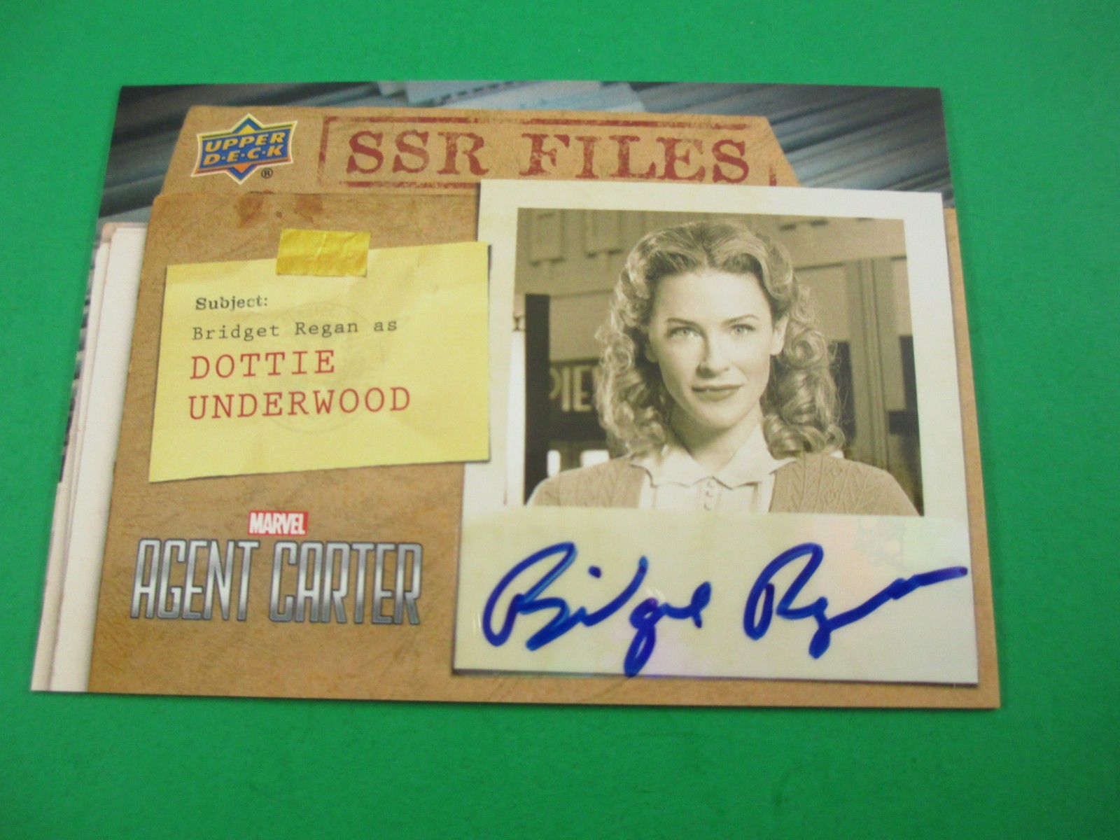 Marvel Agent Carter Bridget Regan Auto Card SSR-BR 2018 Upper Deck Marvel Agent Carter Bridget Regan Auto Card SSR-BR 2018 Upper Deck