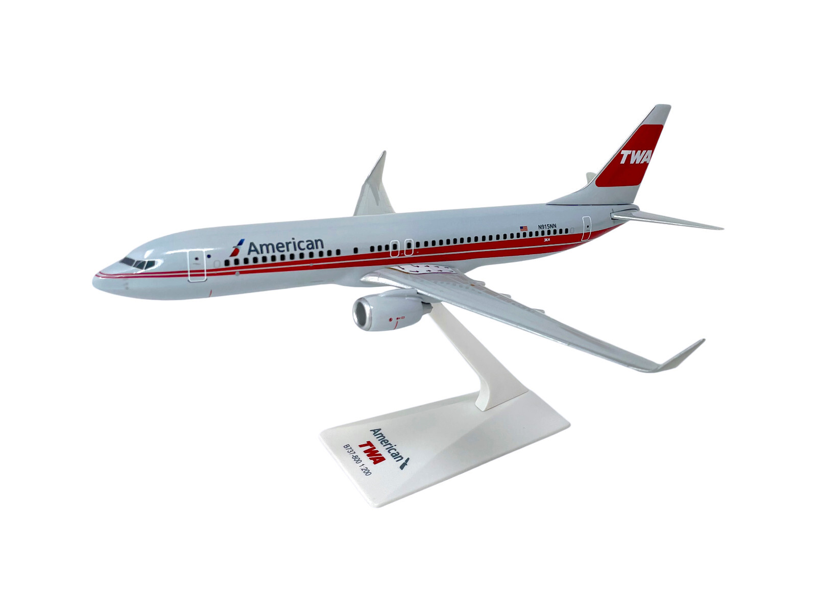 Flight Miniatures American/TWA 737-800 1:200 Scale Model Airplane Flight Miniatures American/TWA 737-800 1:200 Scale Model Airplane