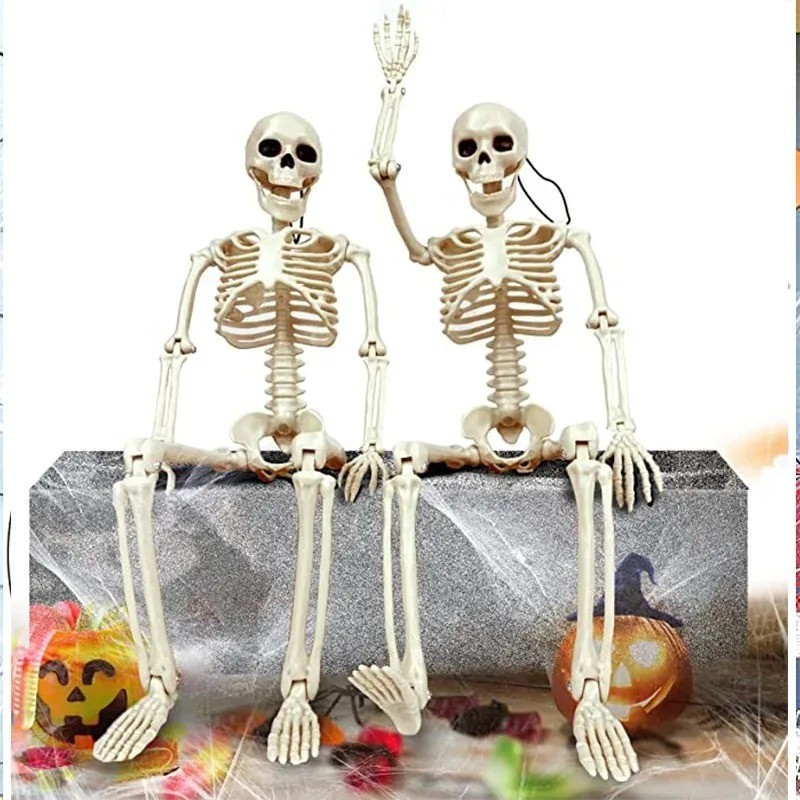 Halloween Human Skeleton Oversized Poseable Size Life Decoration Party Prop 40 Halloween Human Skeleton Oversized Poseable Size Life Decoration Party Prop 40