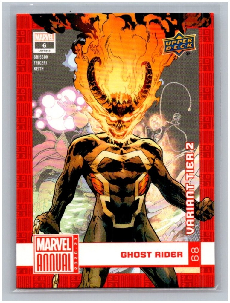 2020-21 Upper Deck Marvel Annual #68 Ghost Rider - Tier 2 Variant SP Parallel 2020-21 Upper Deck Marvel Annual #68 Ghost Rider - Tier 2 Variant SP Parallel