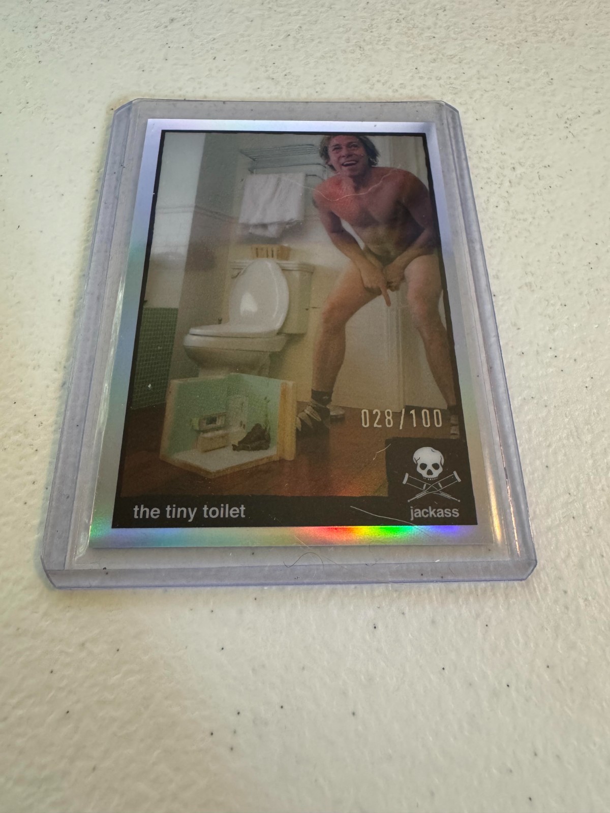 2022 ZEROCOOL JACKASS #S-16 DAVE ENGLAND THE TINY TOILET STUNTS REFRACTOR /100