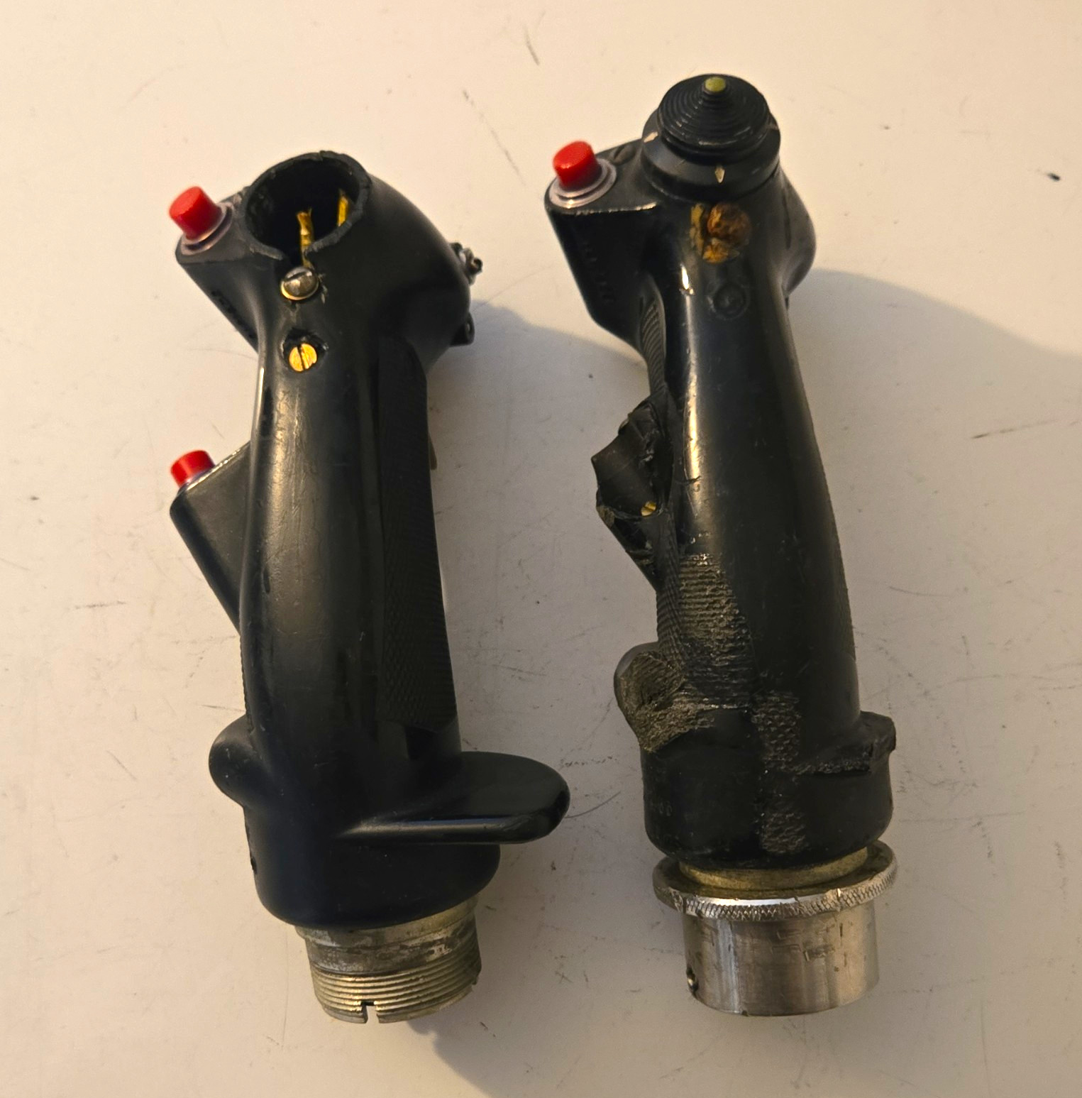 Damaged, Missing Parts, As Is, Surplus, Good For Parts Pilot Hand Grips Damaged, Missing Parts, As Is, Surplus, Good For Parts Pilot Hand Grips