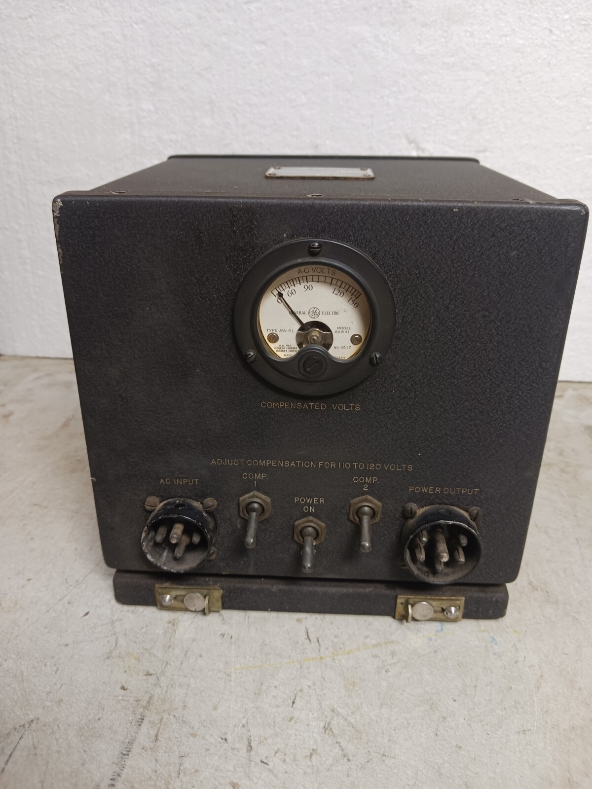 WWII TYPE CRR-20104 RECTIFIER POWER UNIT #354-F WWII TYPE CRR-20104 RECTIFIER POWER UNIT #354-F
