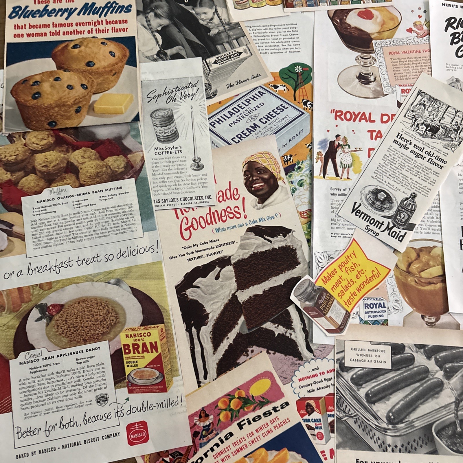 Vintage 50s-60s Cut Magazine FOOD Ads 30+ Journal Collage Ephemera Vintage 50s-60s Cut Magazine FOOD Ads 30+ Journal Collage Ephemera