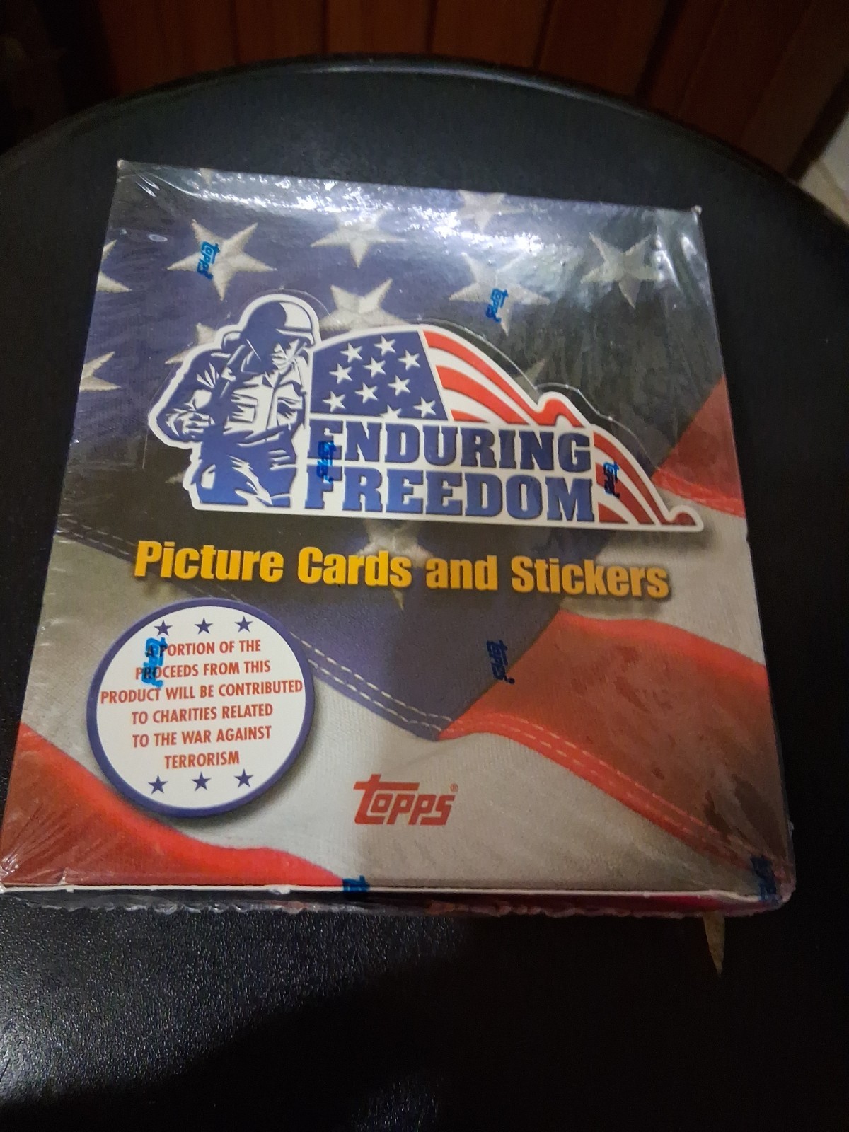 Topps 2001 Enduring Freedom Picture Cards & Stickers Sealed Box 24 Packs Topps 2001 Enduring Freedom Picture Cards & Stickers Sealed Box 24 Packs