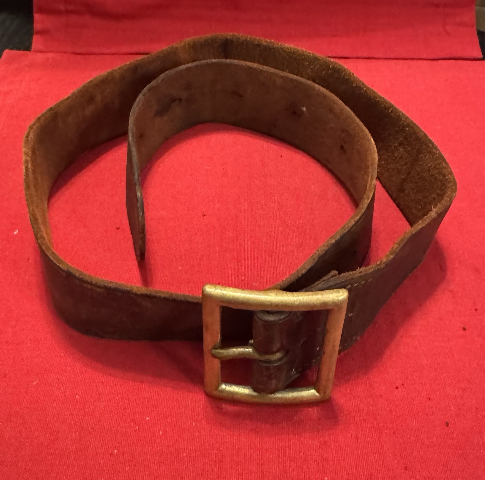 Vintage 1927 US Army Leather Garrison Belt Jefferson Depot HEK Stamp Fits 30-32 Vintage 1927 US Army Leather Garrison Belt Jefferson Depot HEK Stamp Fits 30-32
