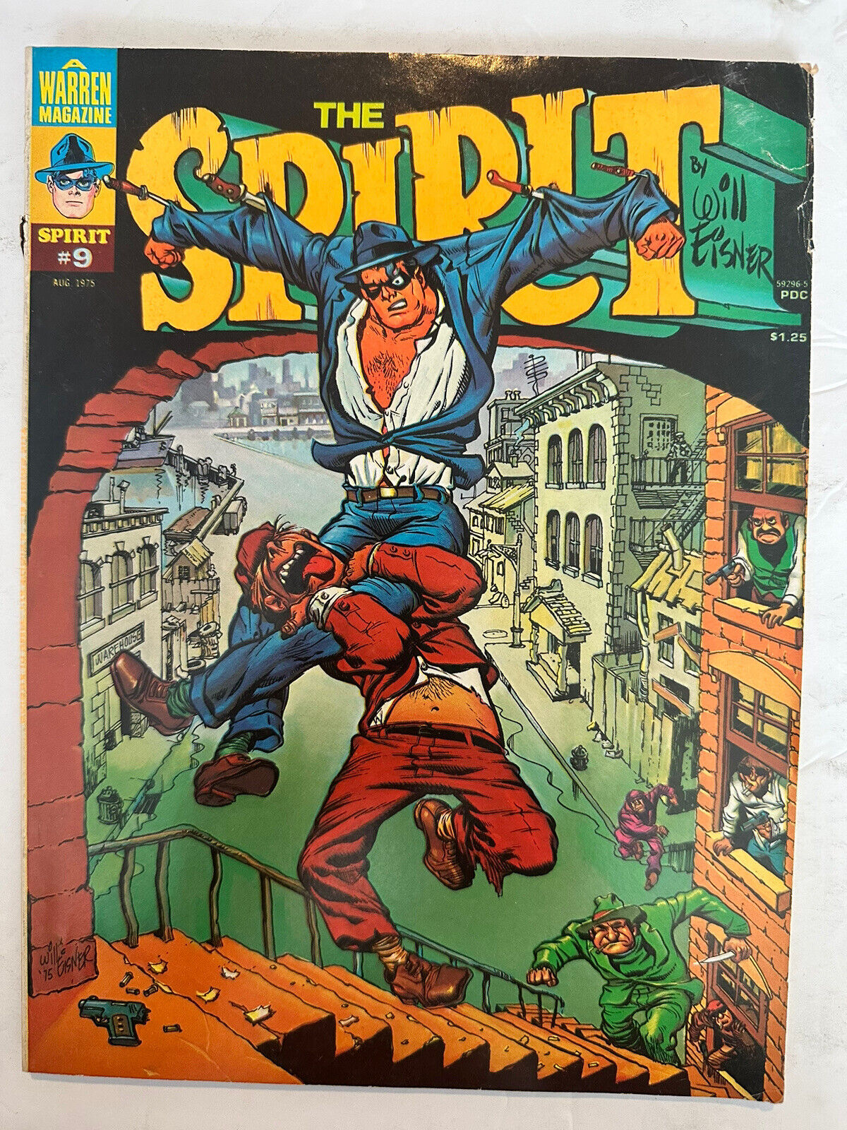 The Spirit #9 Comic Book, Aug 1975 By Will Eisner, Magazine, Bagged & Boarded