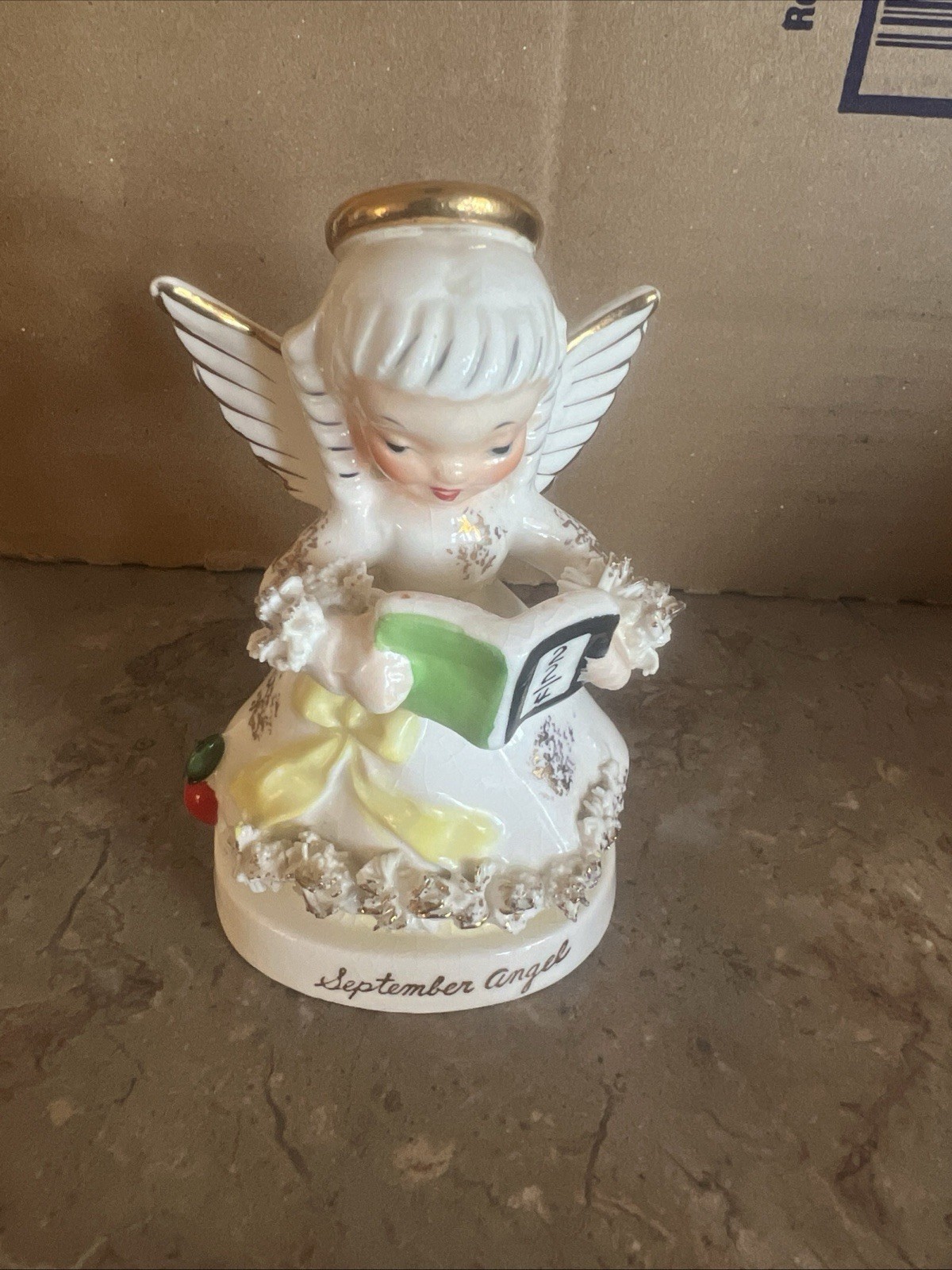 Vintage 1956 Napco Angel Month Figurine September Japan