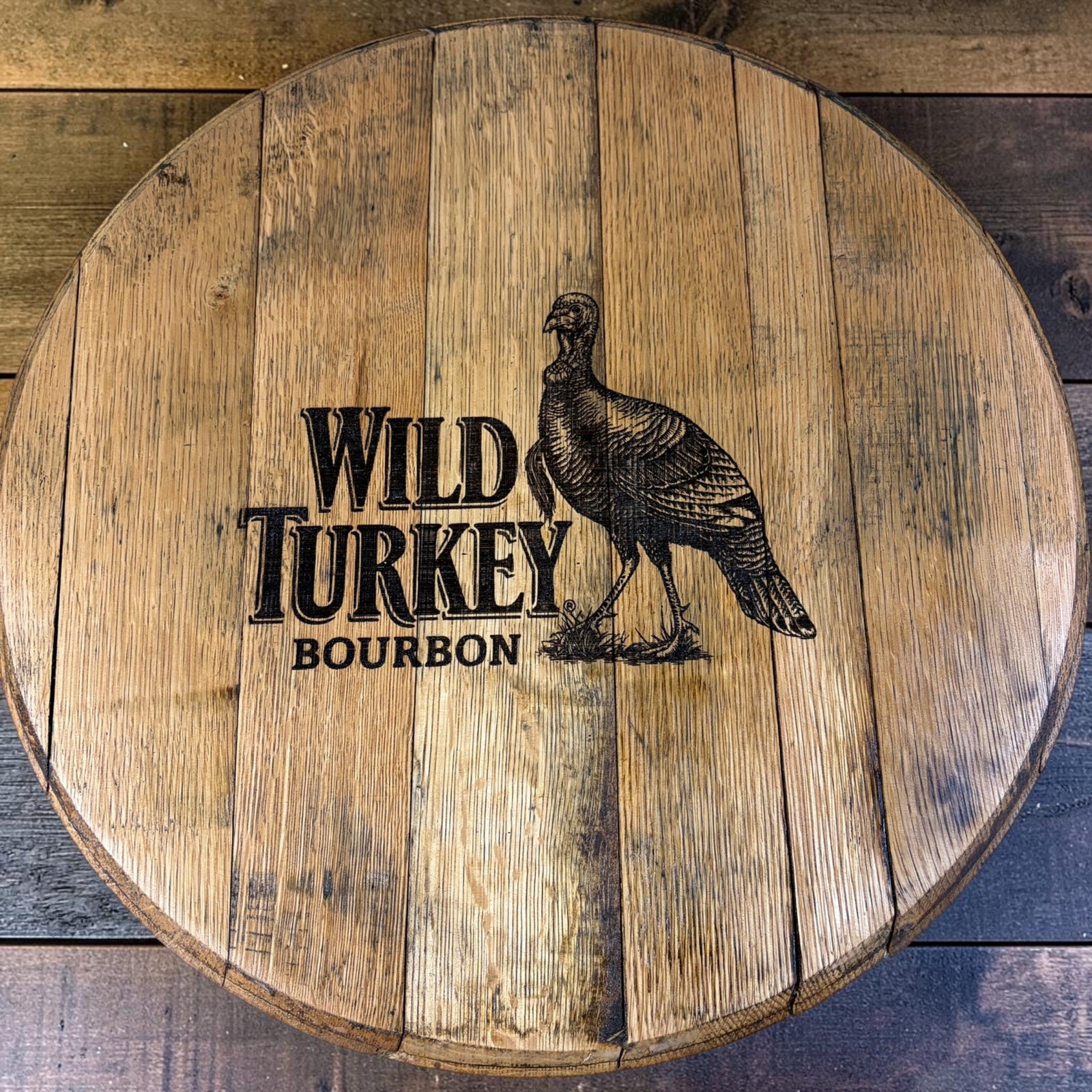 Wild Turkey Kentucky Bourbon Barrel Head/Lid Wild Turkey Kentucky Bourbon Barrel Head/Lid
