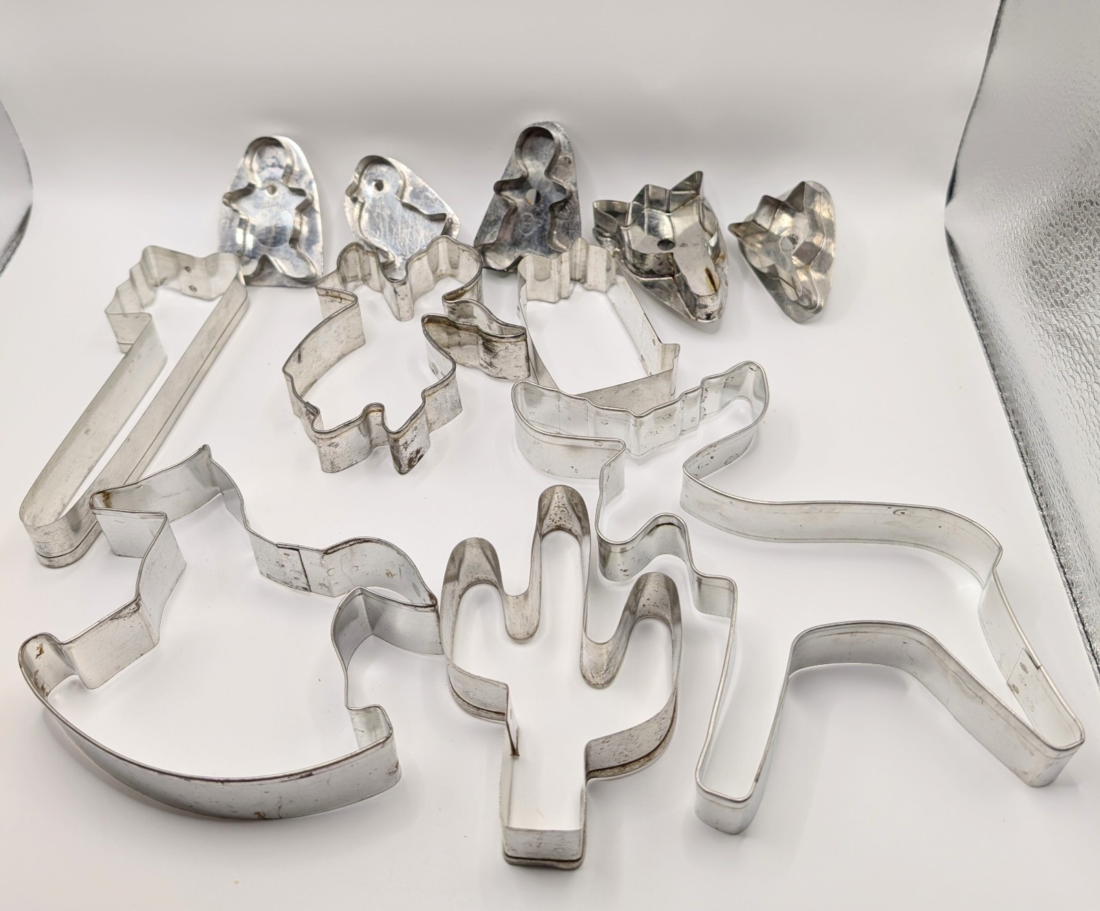 11 Vintage Handmade Cookie Cutters by the late Pennsylvania tinsmith 'H. Foose'
