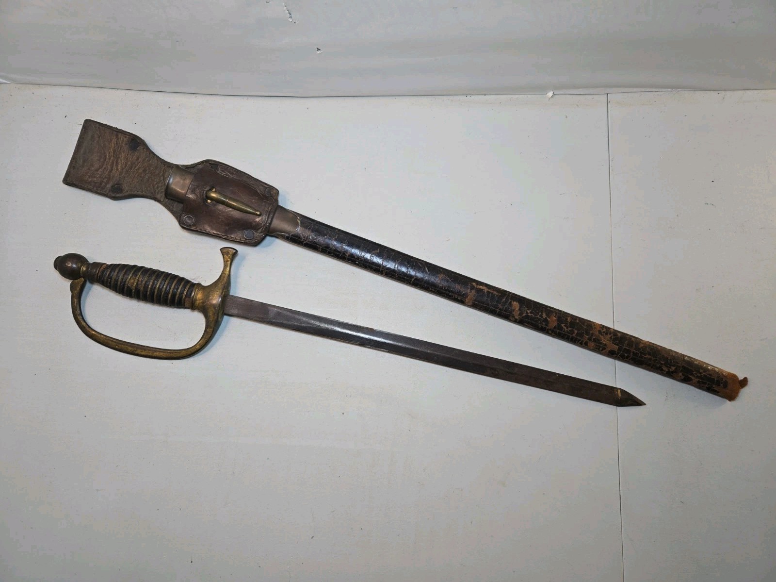 Civil War Model 1840 Musicians Sword w/Scabbard - Shortened Civil War Model 1840 Musicians Sword w/Scabbard - Shortened