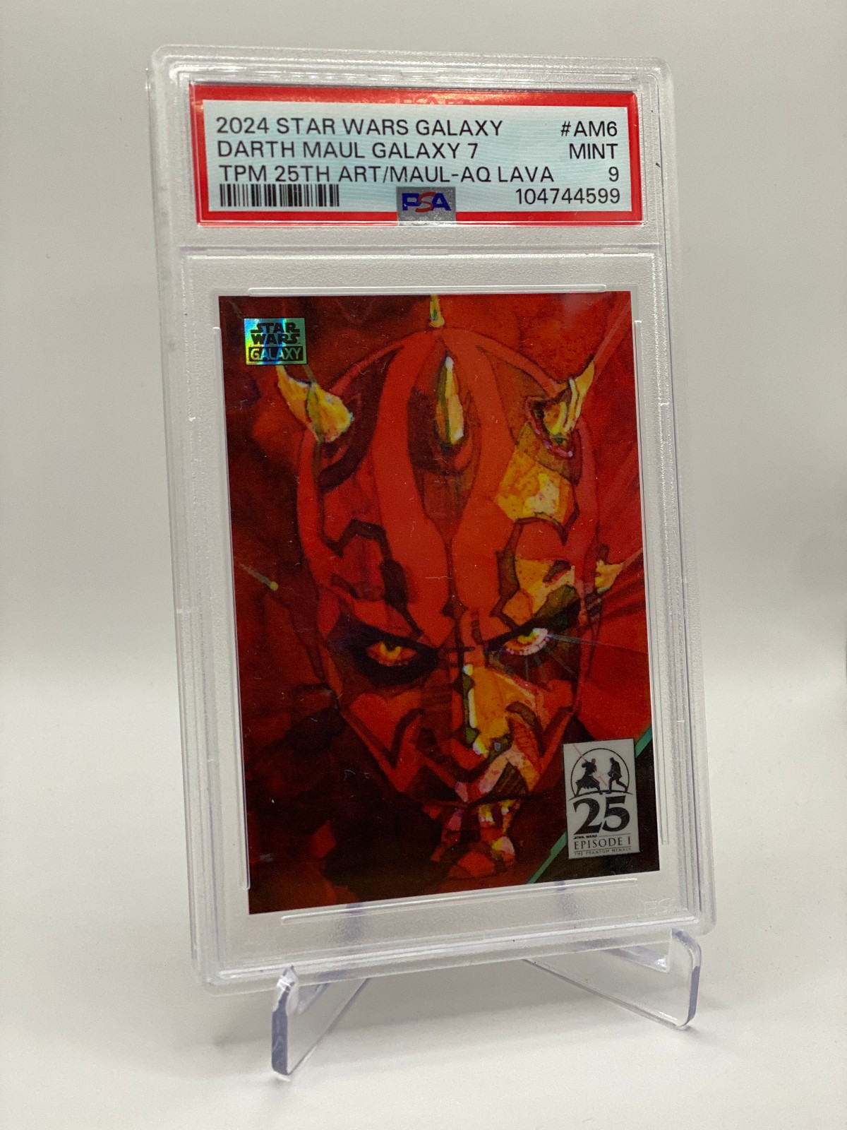 Topps 2024 Star Wars Galaxy 7 Darth Maul Art of Darth Maul AM-6 #/175 PSA 9 Topps 2024 Star Wars Galaxy 7 Darth Maul Art of Darth Maul AM-6 #/175 PSA 9