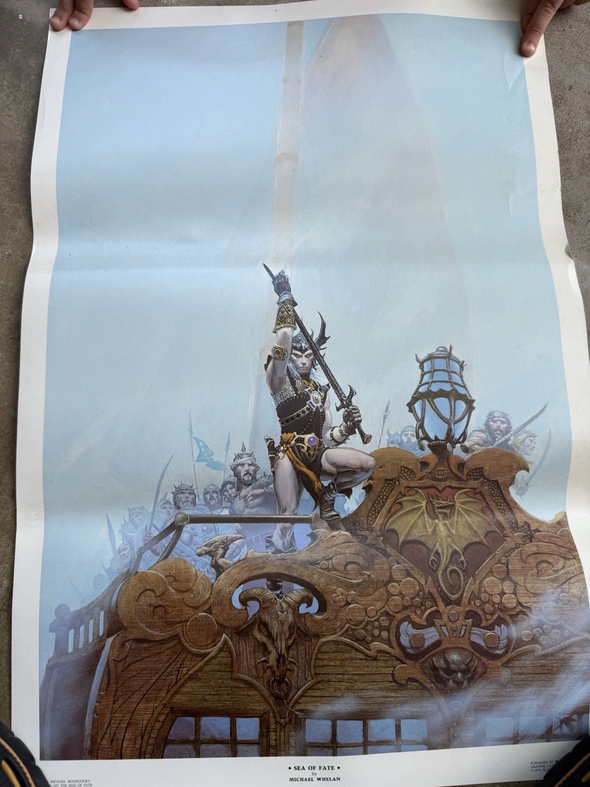Michael Whelan Sea of Fate Elric Poster (Black Lotus, 1979) Michael Whelan Sea of Fate Elric Poster (Black Lotus, 1979)
