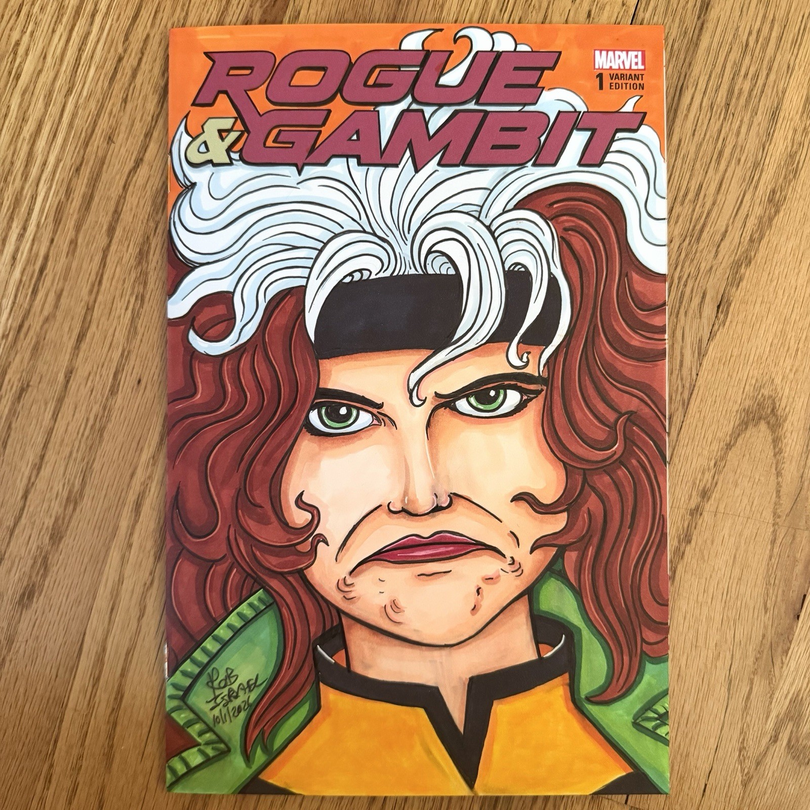 Rogue Obsession By Rob Israel Art Sketch Cover Marvel Comics 2026
